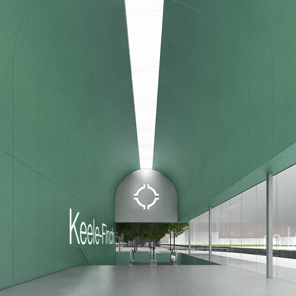 Finch West LRT DX - Station Entrance