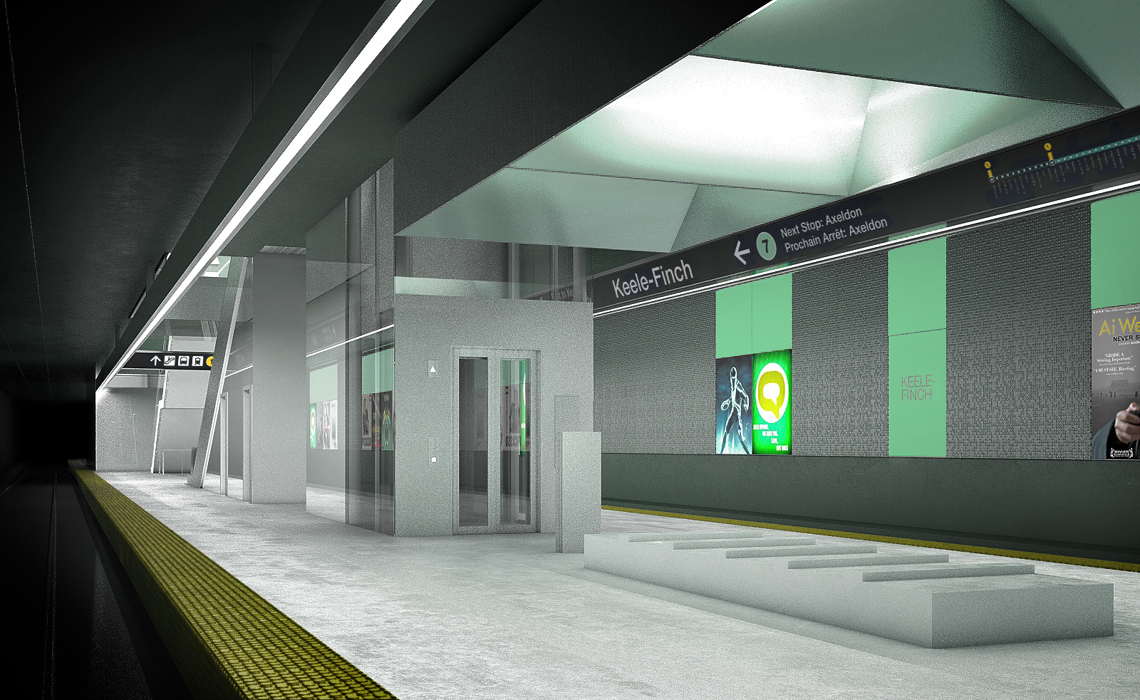 Finch West LRT DX - Station Platform