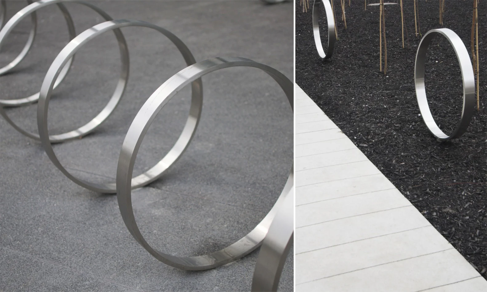 Scholars Green - Bike Rack Gravel Pathway