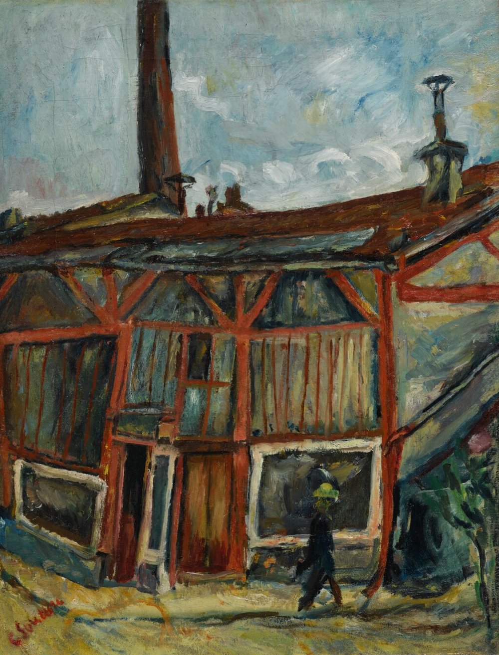 Chaim Soutine, Atelier at the Cité Falguière, 1915-1916