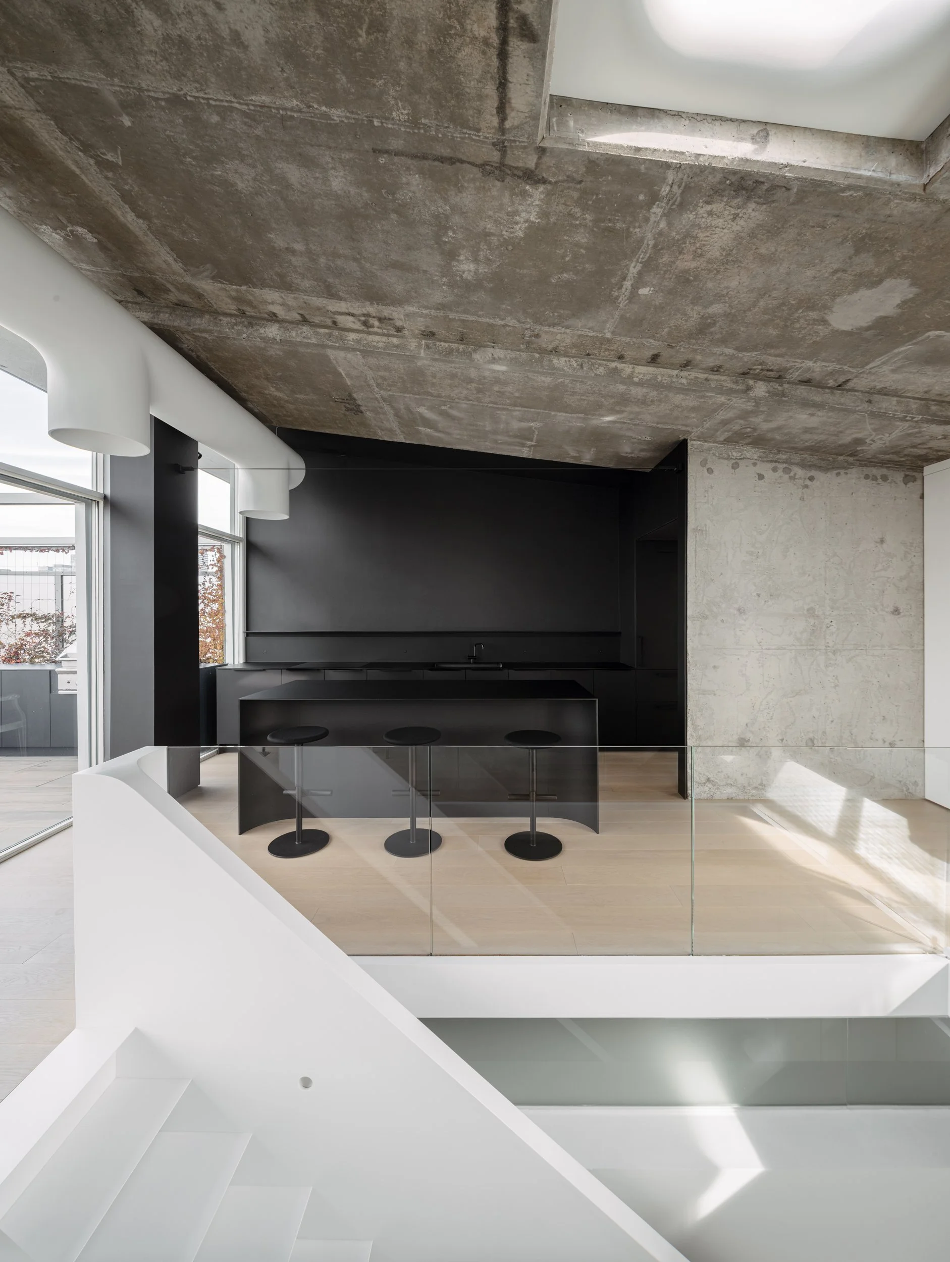 PH7 - Kitchen and Skylight from Stairs