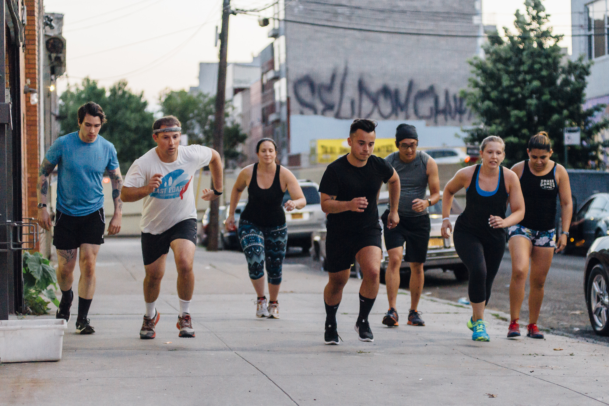Evening crew running - photo by Vic W. 