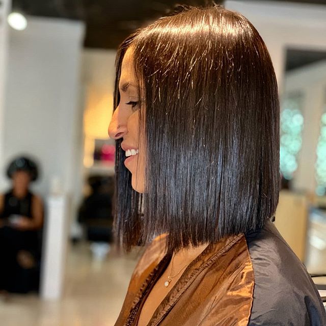 A #sweethair smoothing treatment on one of my beautiful girls, @peacejenna 🥰 @sweethairusa was pictured in my earlier #favorite products post and this is why!! Come in and let me help give your hair some new life!