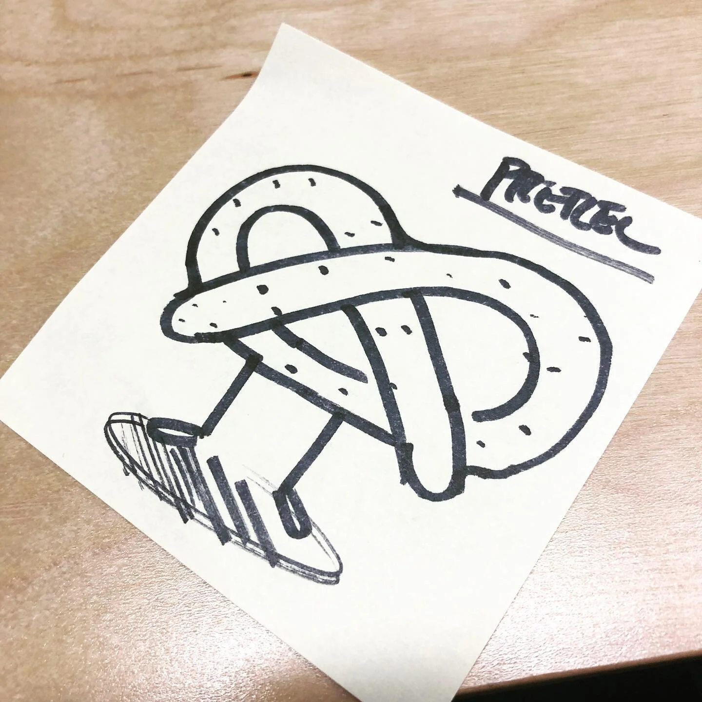 Pretzel Day #pretzels #sketch #sketching #sketchbook #doodle #dumb #delicioso #delicious #salty #sosalty