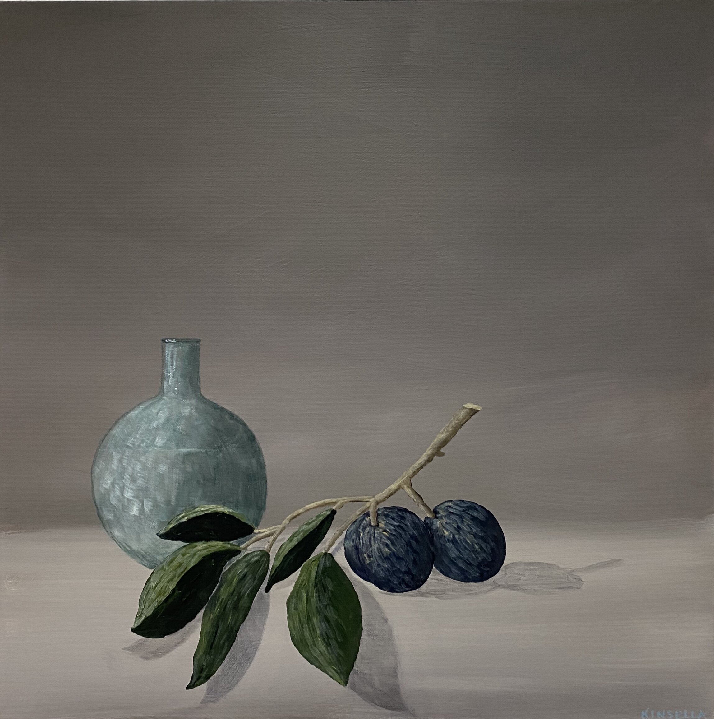 OLD GLASS WITH PLUMS