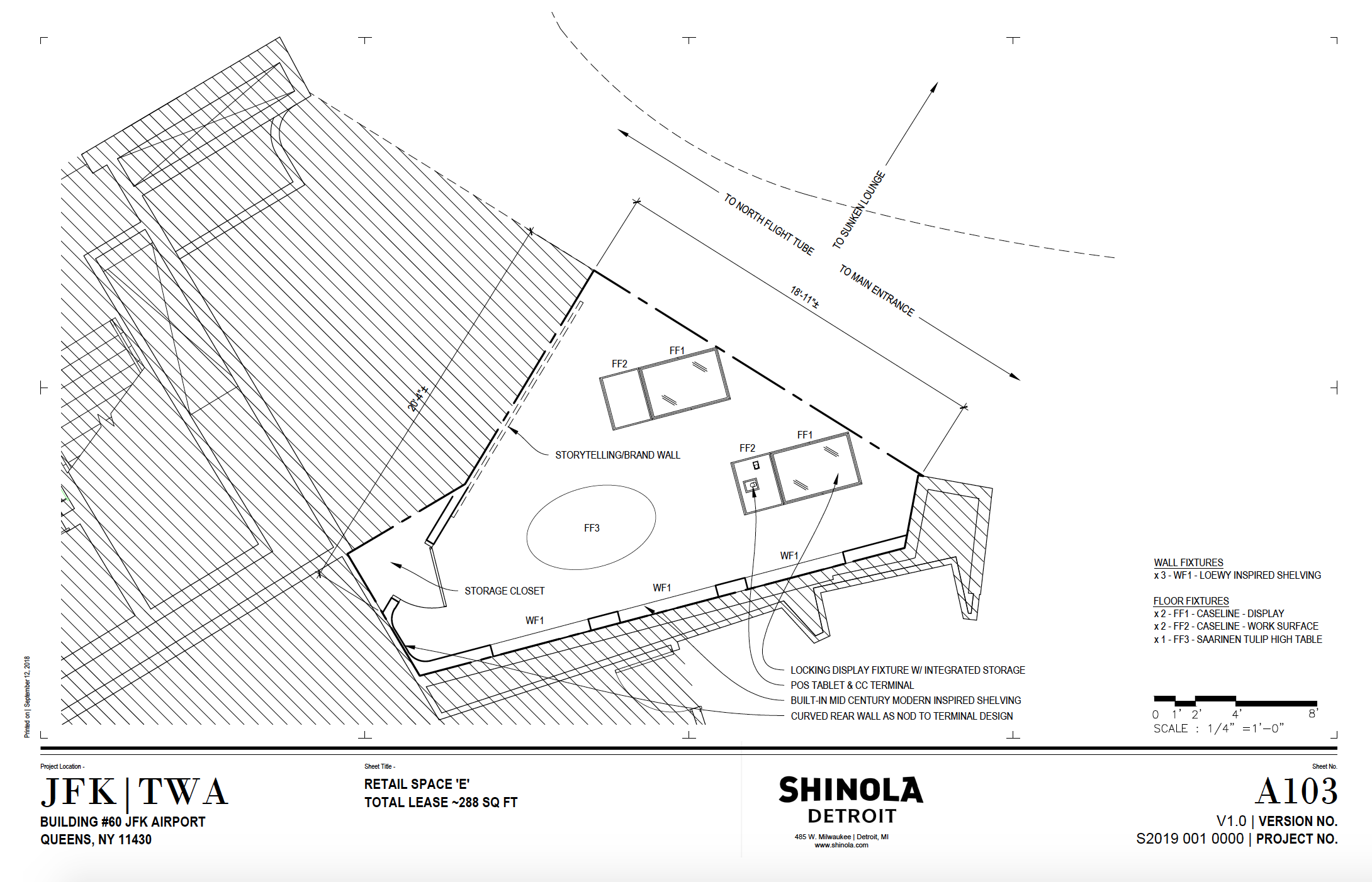 Given blueprints at the start of the project