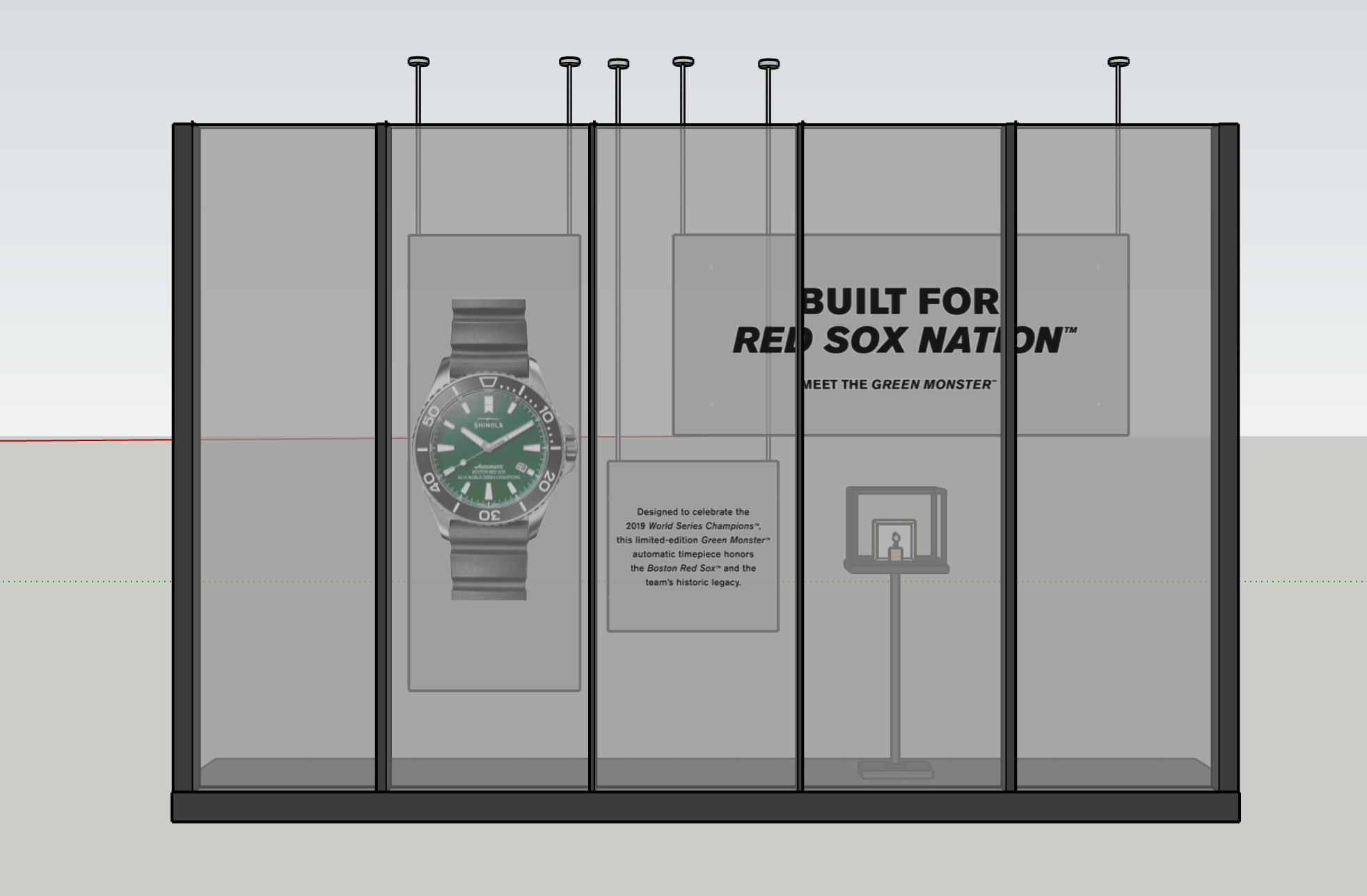 Preliminary design in SketchUp for window event