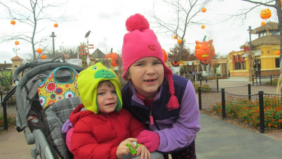 That year we had to wear winter gear over our costumes at the zoo.
