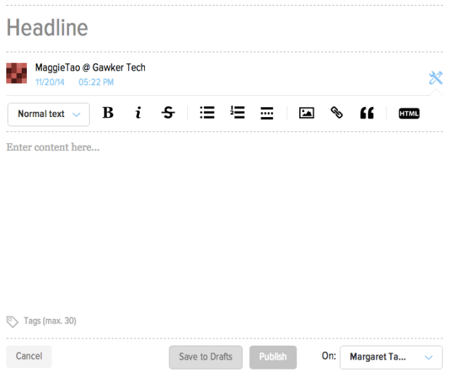 The Editor Redesign