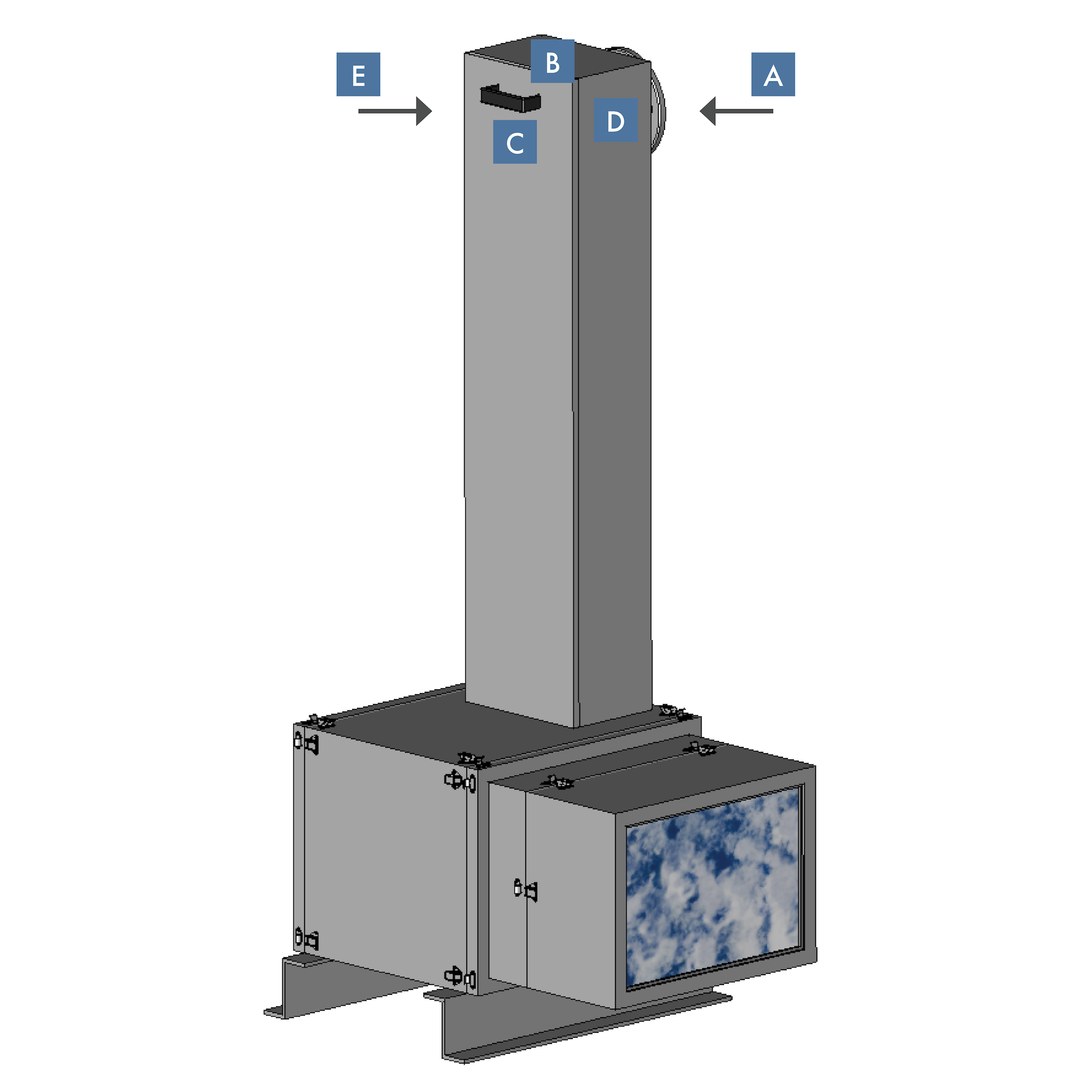 Vertical Floor Mount