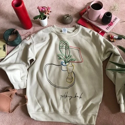 The Talking Book Sweatshirt. Designed by Dani Harris. $40 plus shipping. What a sweatshirt! <3 <3 <3