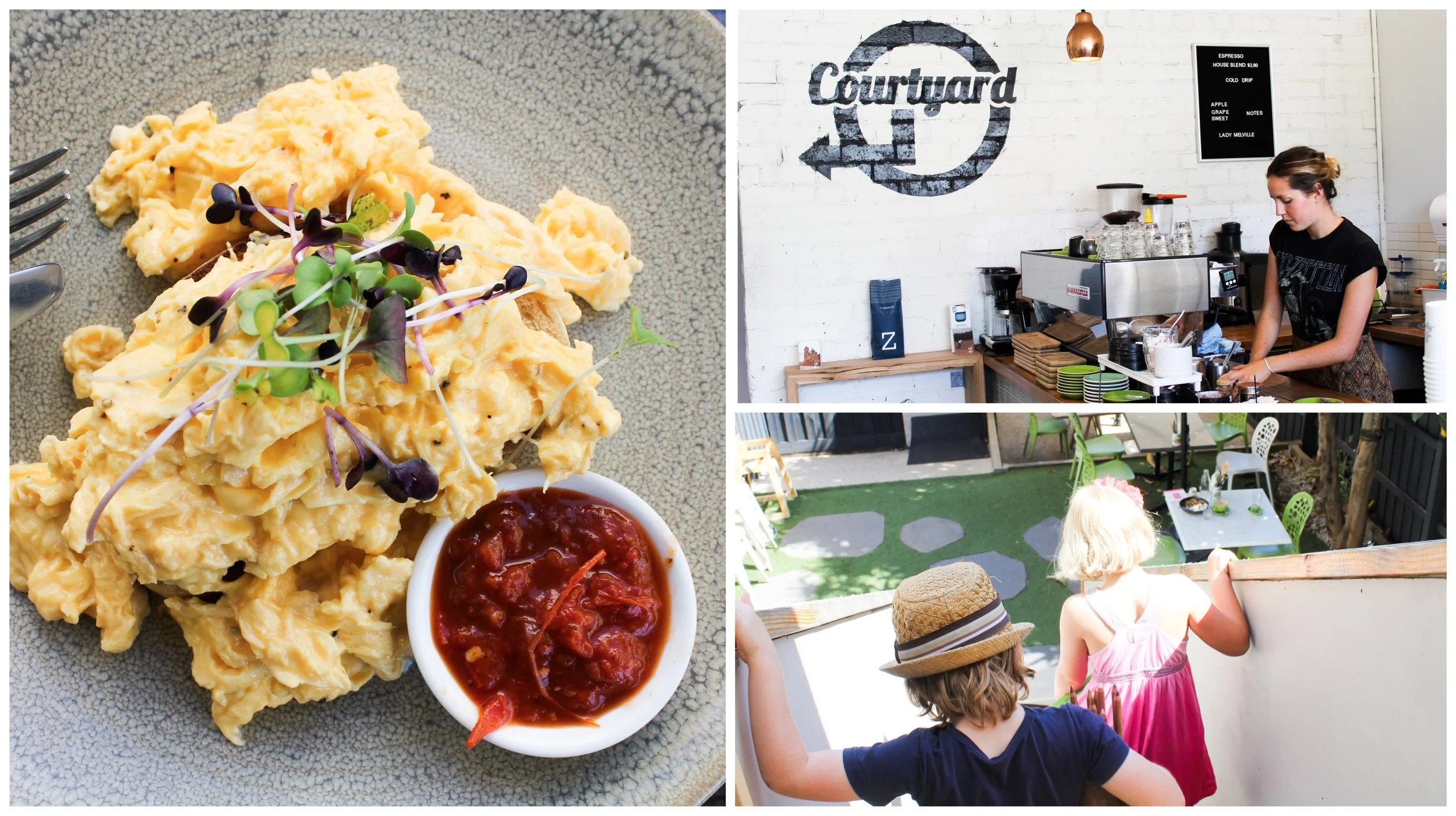 lady melvilles cafe and courtyard, brunswick west