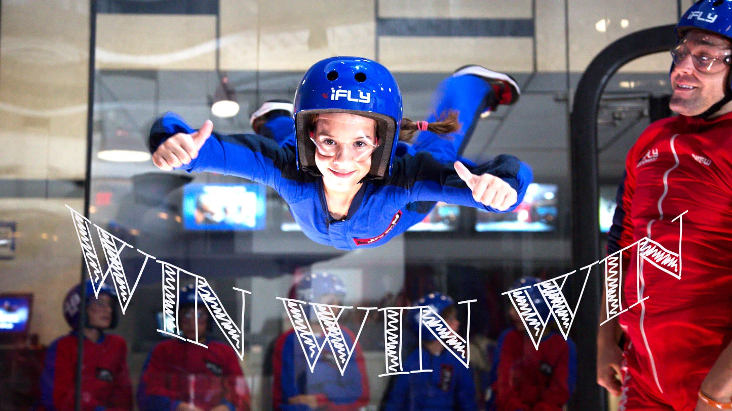 WIN WIN WIN - tickets to iFLY indoor skydiving, essendon fields