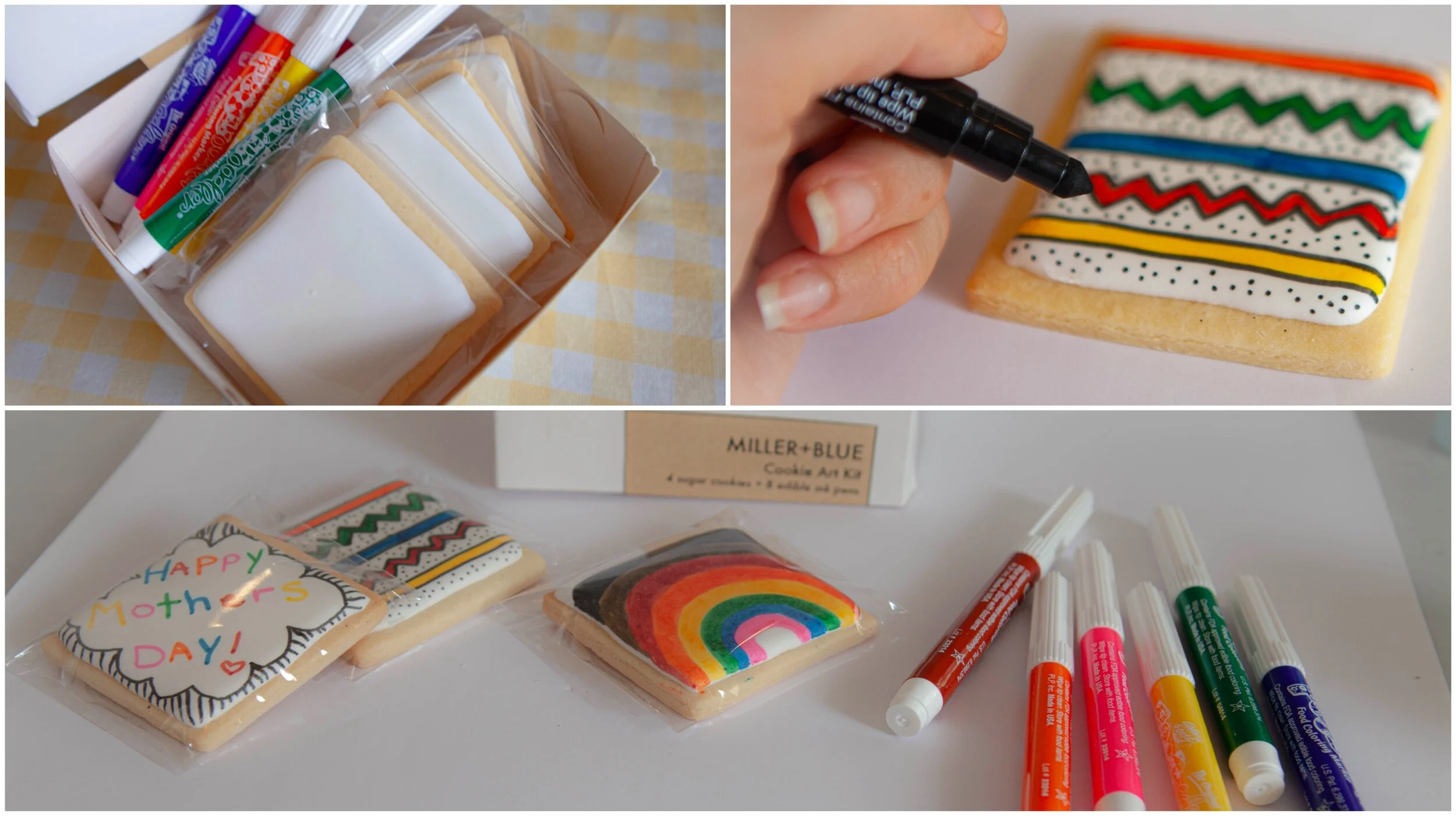 cookie art kit, miller + blue