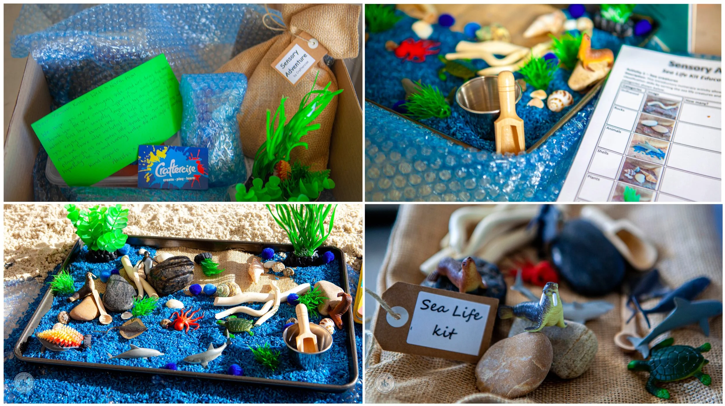 sensory adventure kits from craftercise