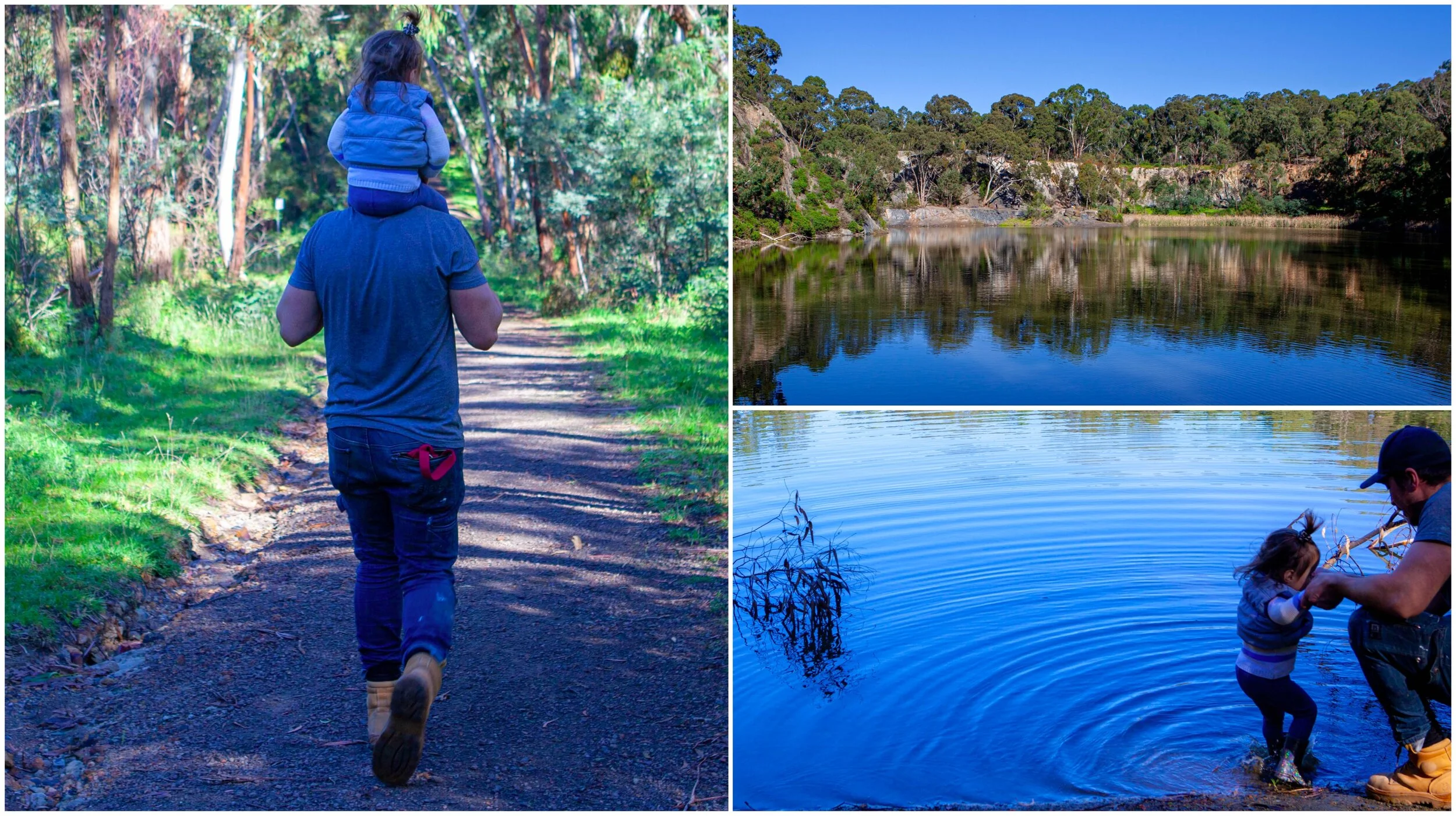 blue lake, plenty gorge parklands, plenty