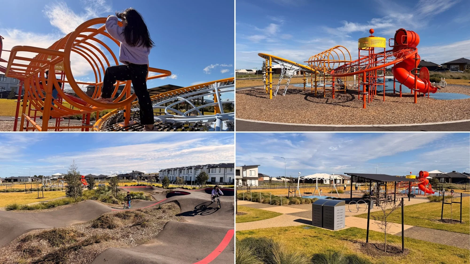 lyra playground and newpark reserve pump track, beveridge