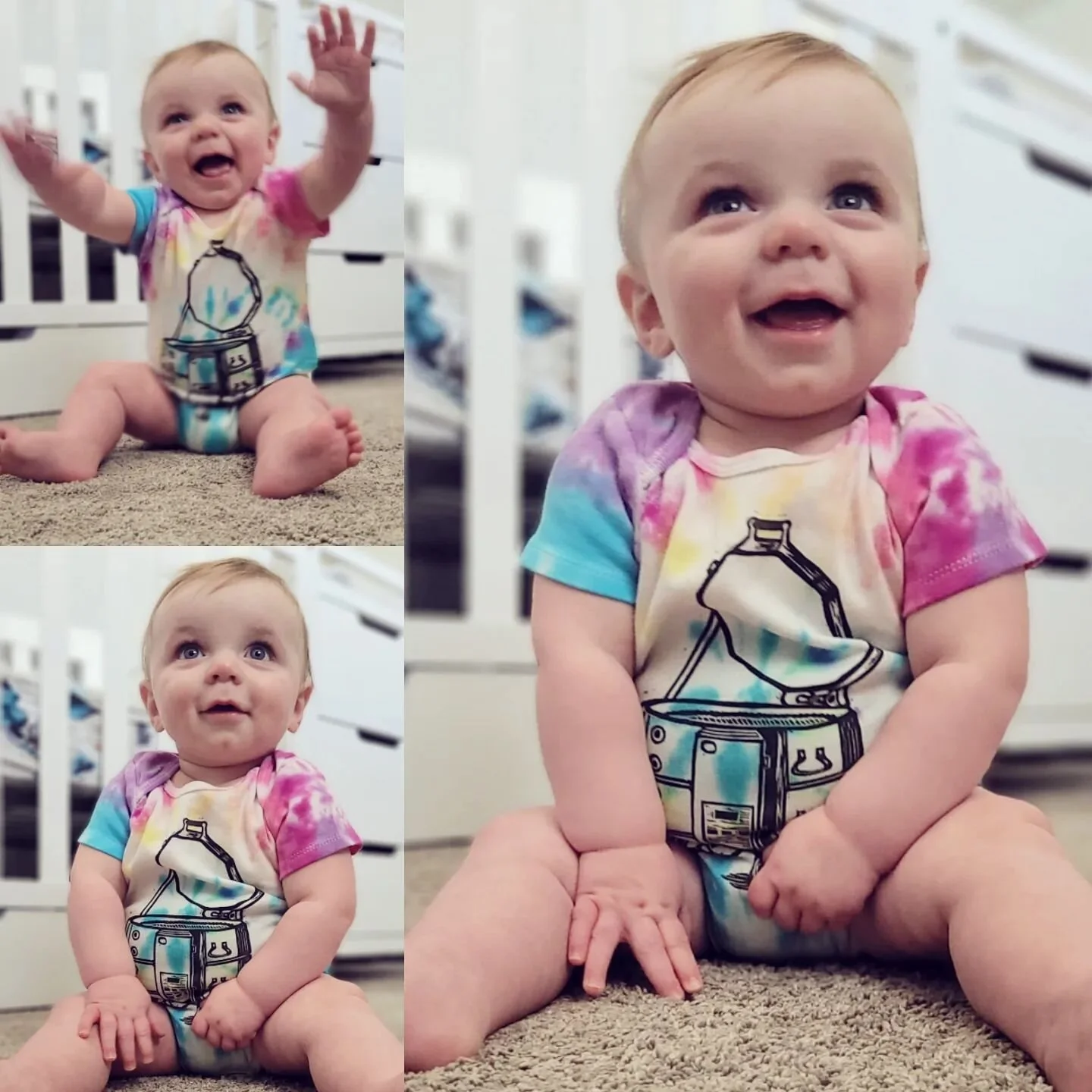 Baby boy rockin' his sweet @skuttkilns Woodcut Onesie made by my amazing friend @beeskneesartbyamanda I love that he is a part of my clay world
💙
One of the absolute best baby gifts I received while I was pregnant. Thank you Amanda! Now if I could s