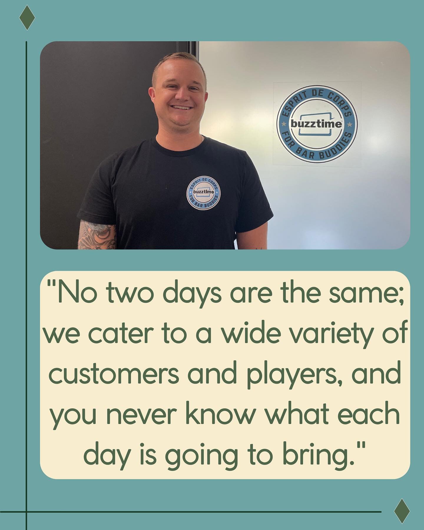 🎉 Member Feature of the Month🎉 

Meet Jeff, the Head of Sales for Buzztime! Buzztime is a &ldquo;gaming company specializing in trivia, bringing entertainment to bars and restaurants across North America.&rdquo; When the Buzztime team isn&rsquo;t d