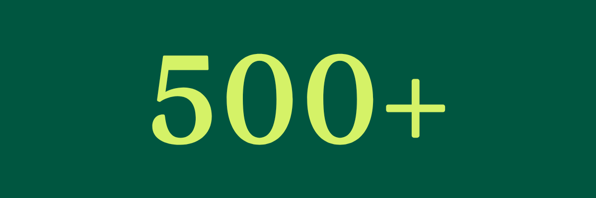 500+