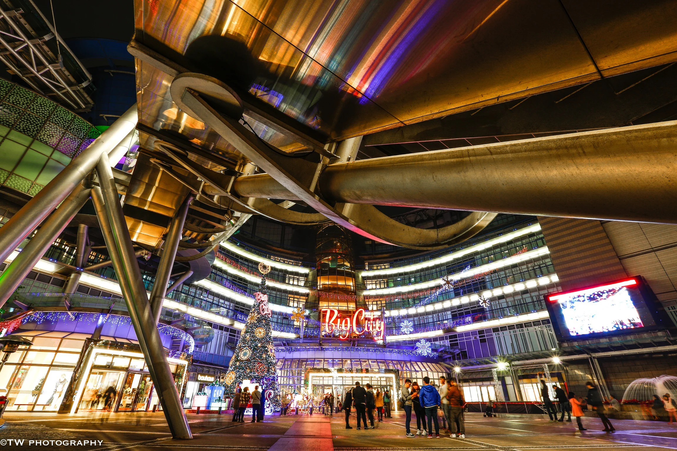 Christmas Lights at Big City Mall, Hsinchi
