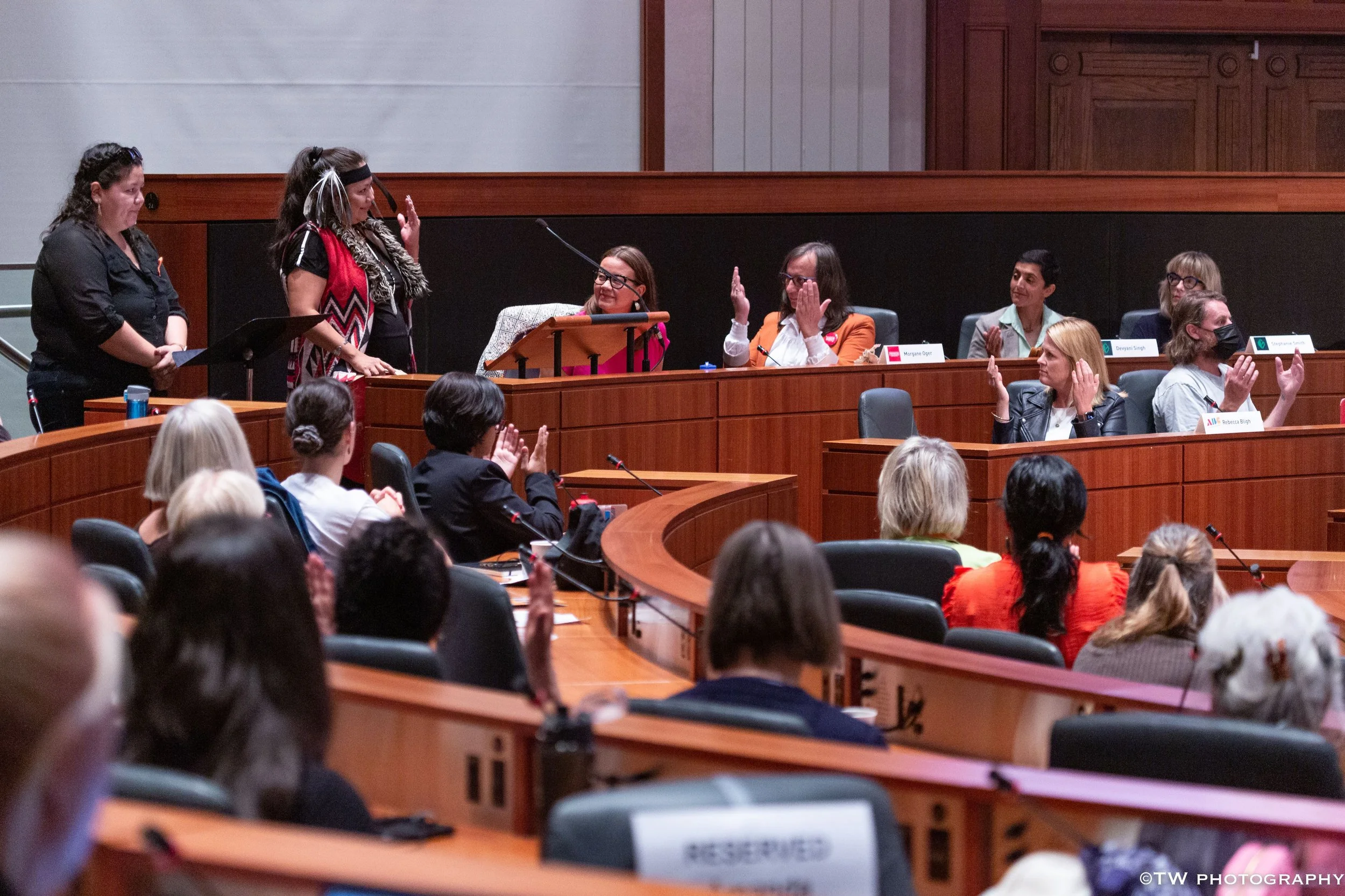 Amanda Nahanee performs Indigenous  Opening to Forum