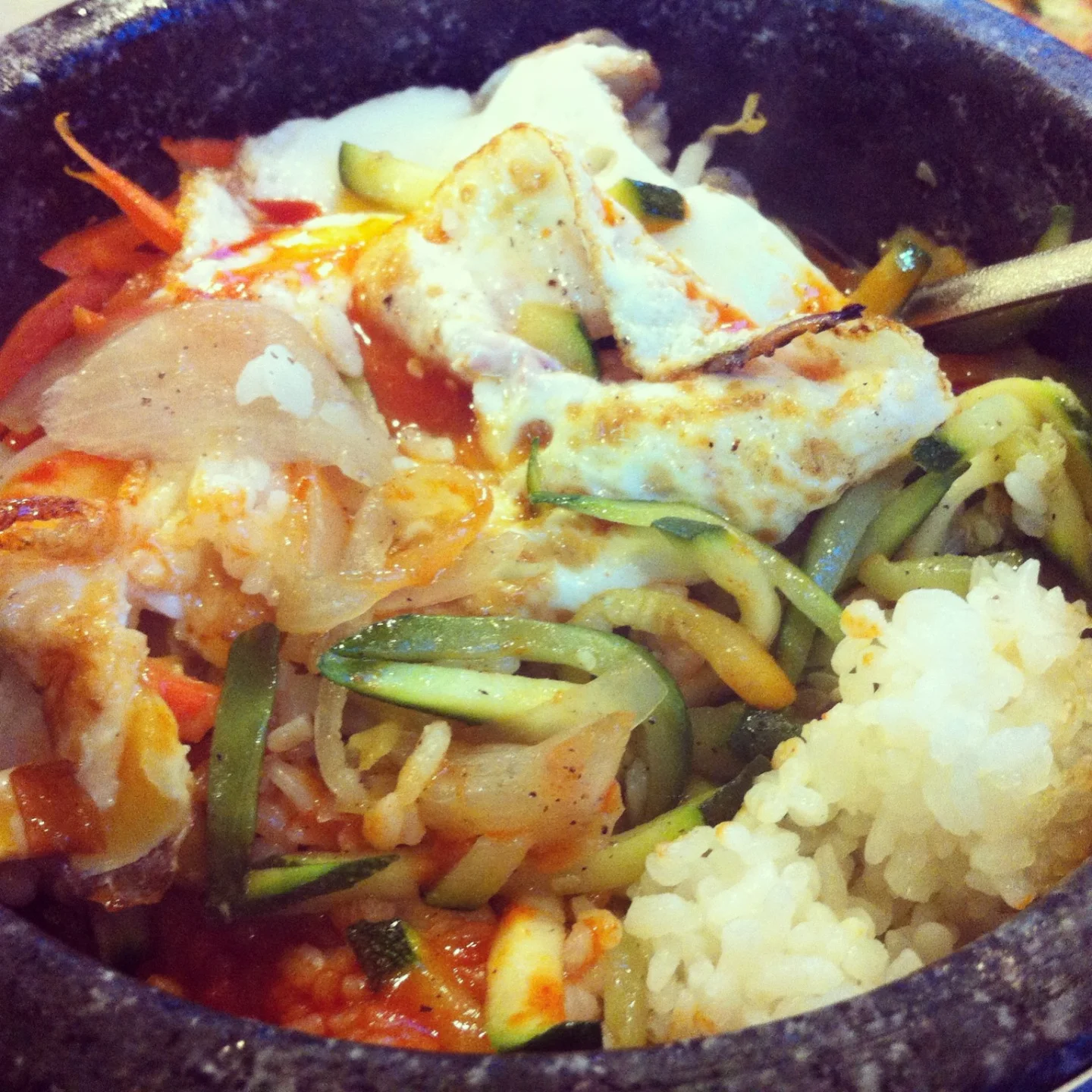vegetable bibimbap at Topokki Birmingham