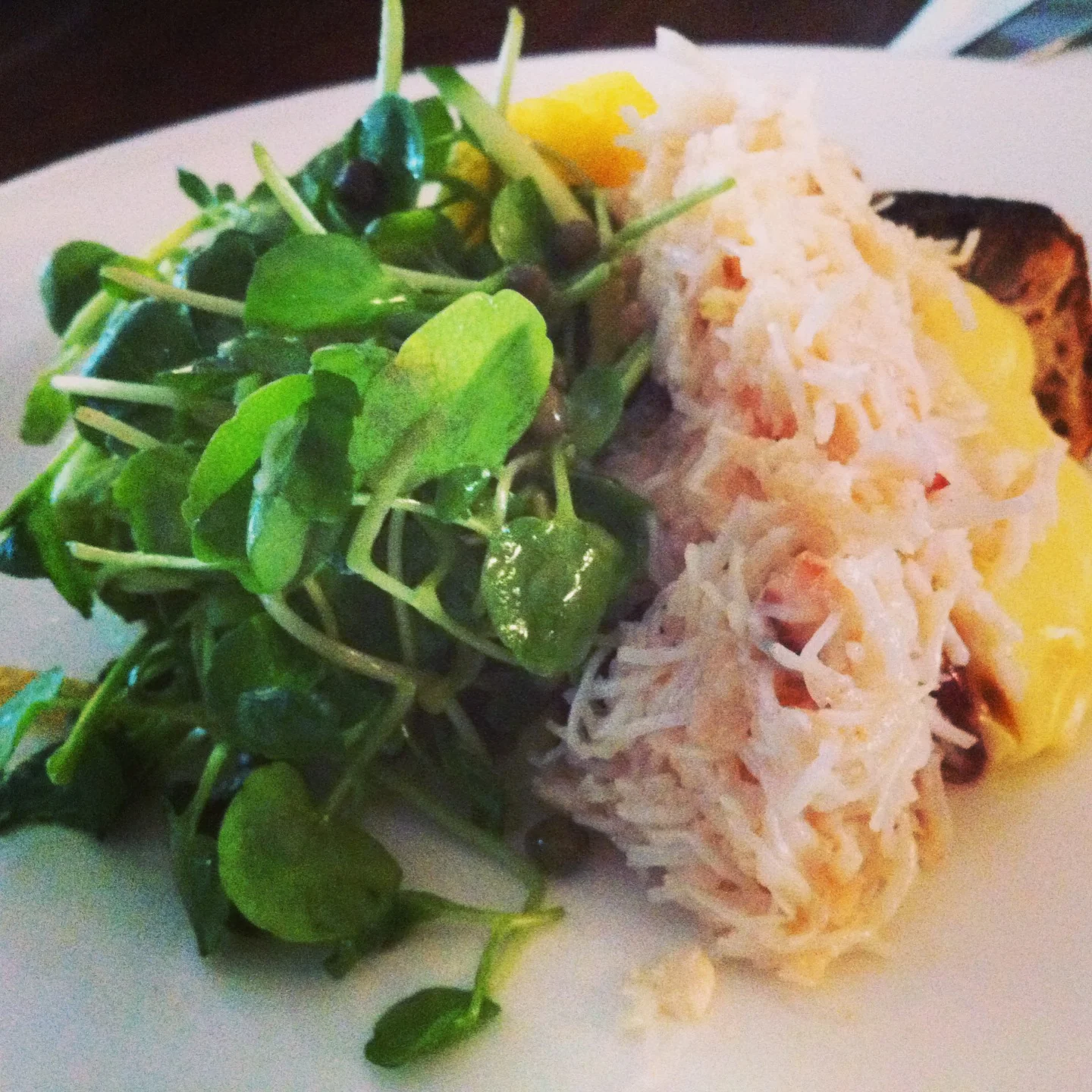 Brixham crab on toast with mayonnaise