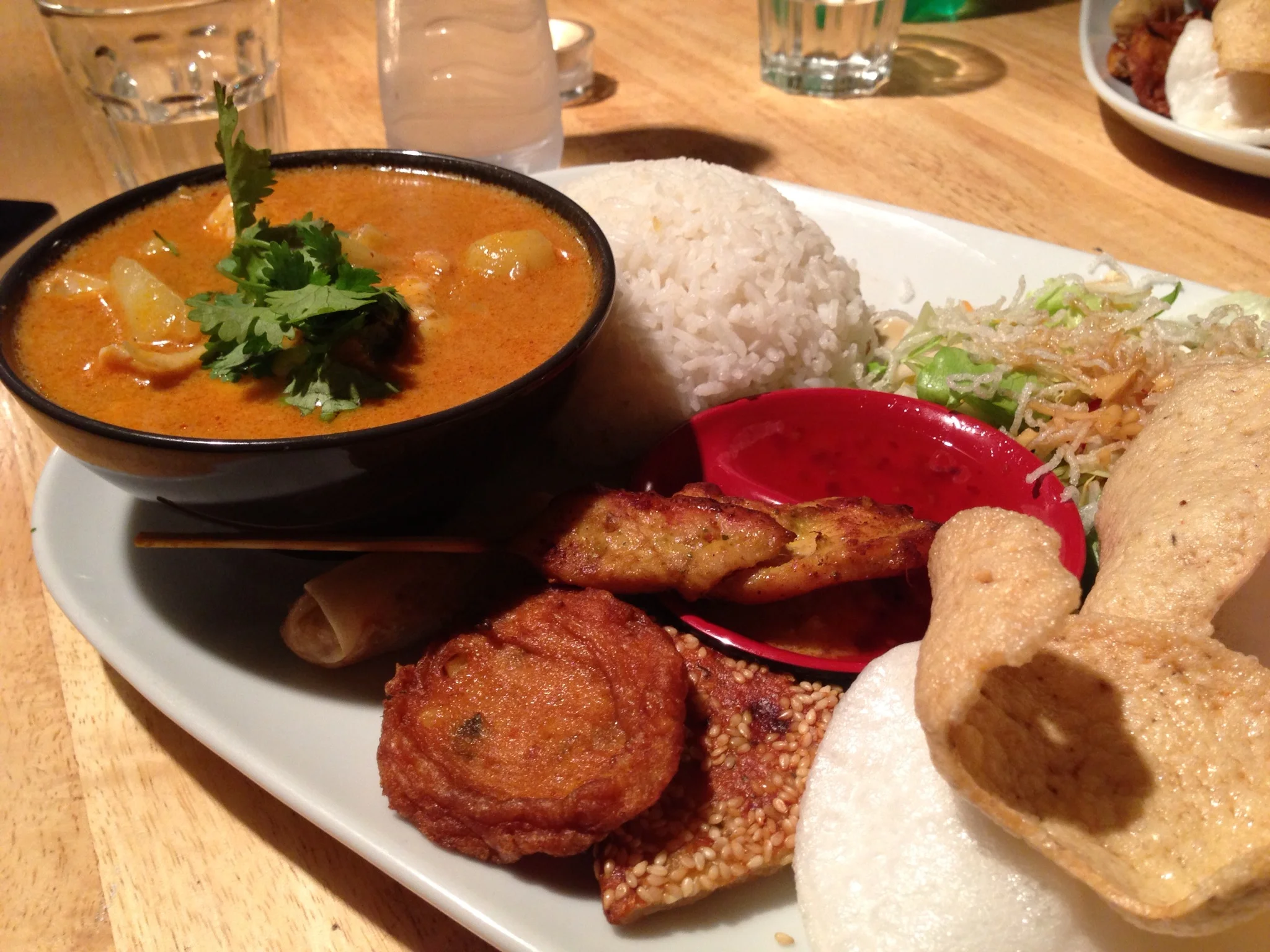 Rijstaffel special at CJ's cafe Acton