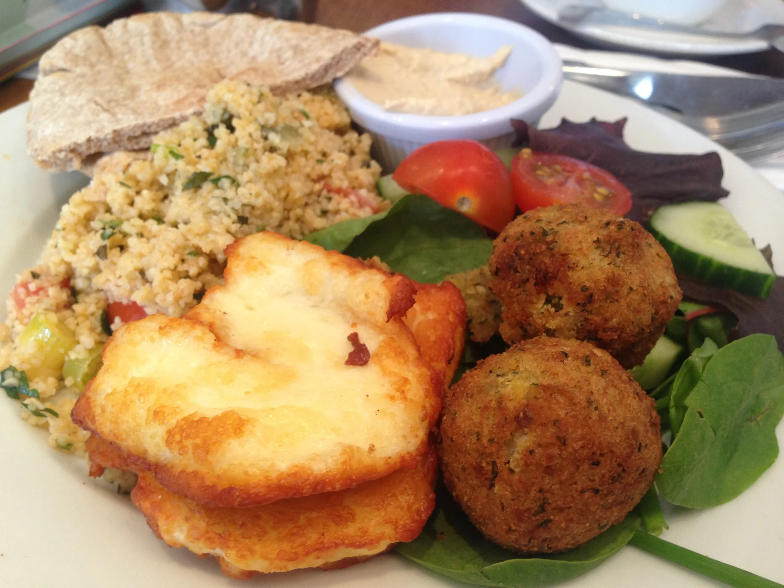 Taboulleh salad platter at The Brockley Mess