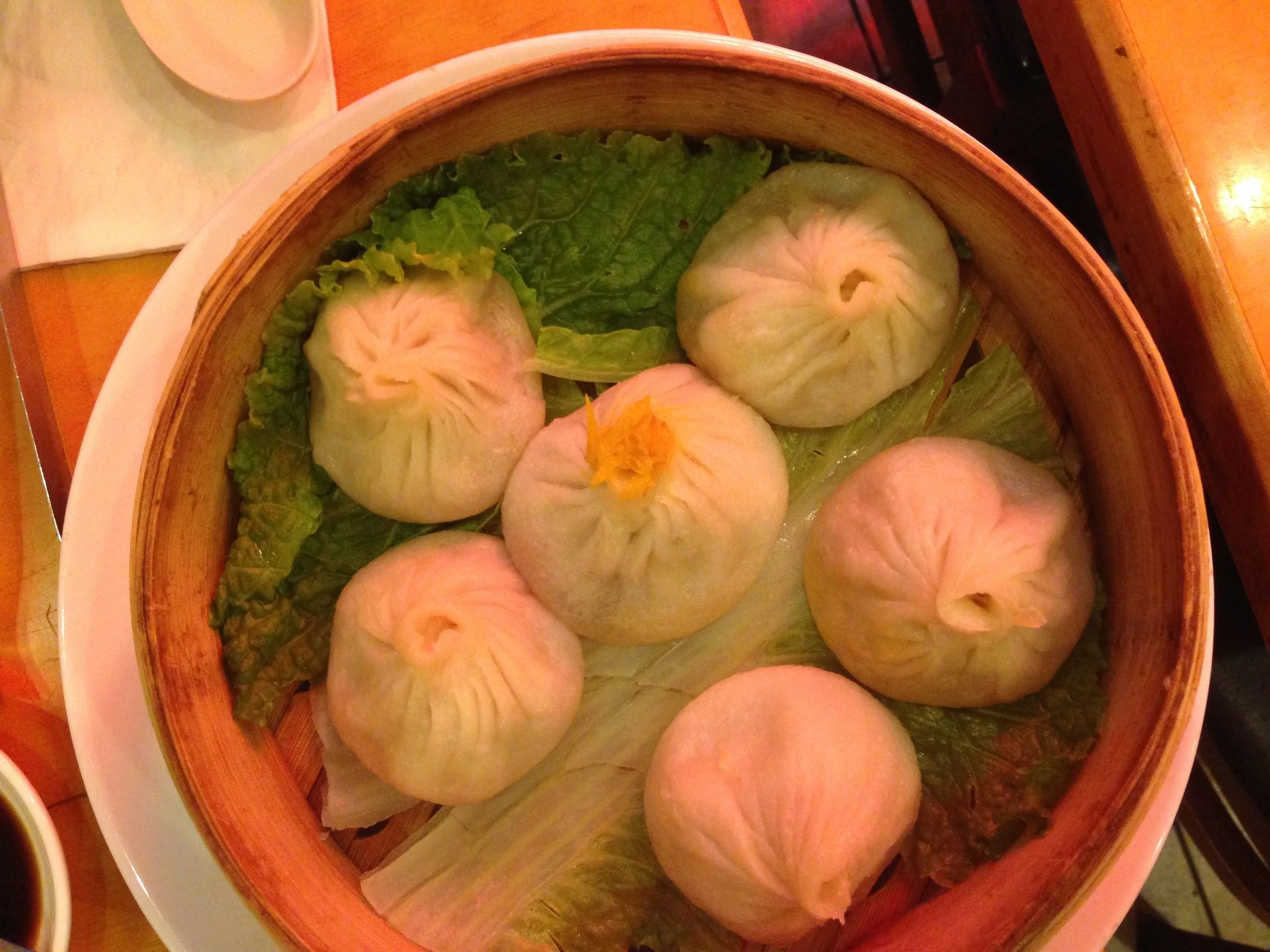 Pork and prawn soupy dumplings at Nan Xiang Xiao Dumpling House in Flushing, Queens