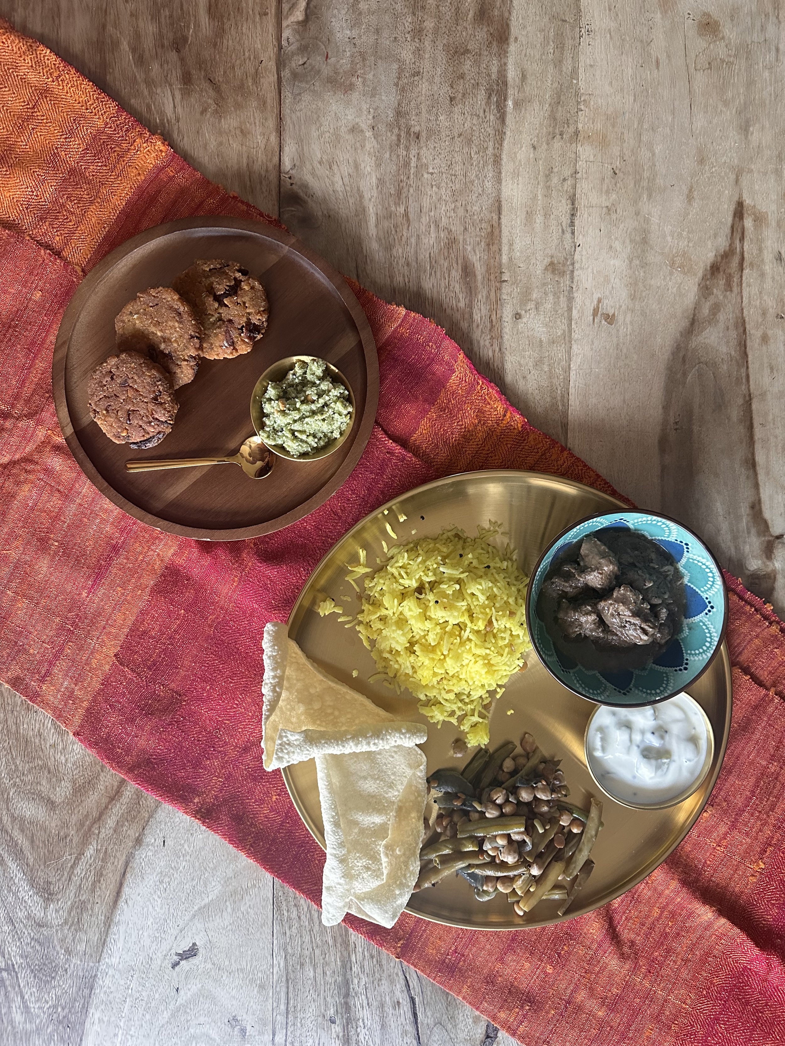 A South Indian dinner party at home, Surrey
