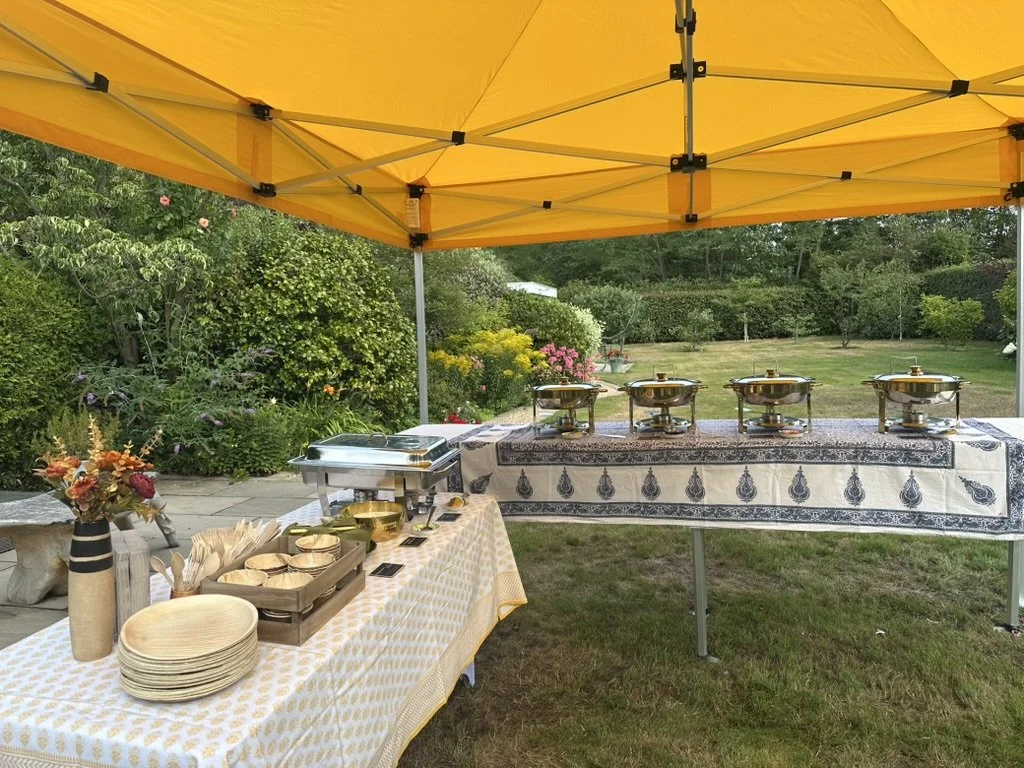 Catering a hen do in the garden, Surrey