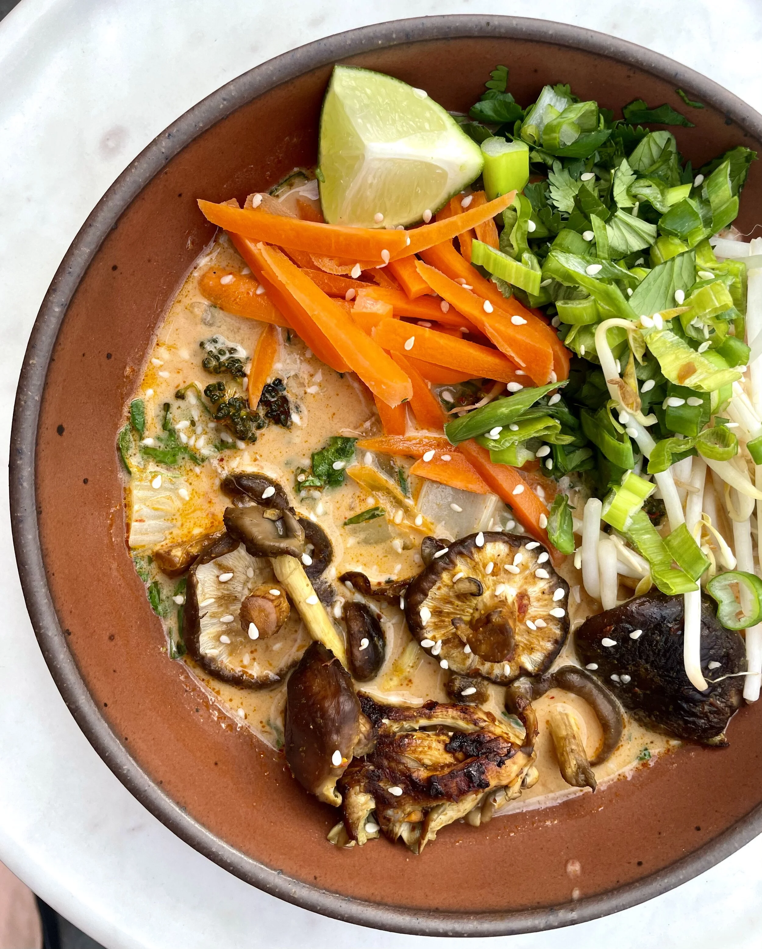 EARLY SPRING FARMERS MARKET MUSHROOM AND COCONUT CURRY
