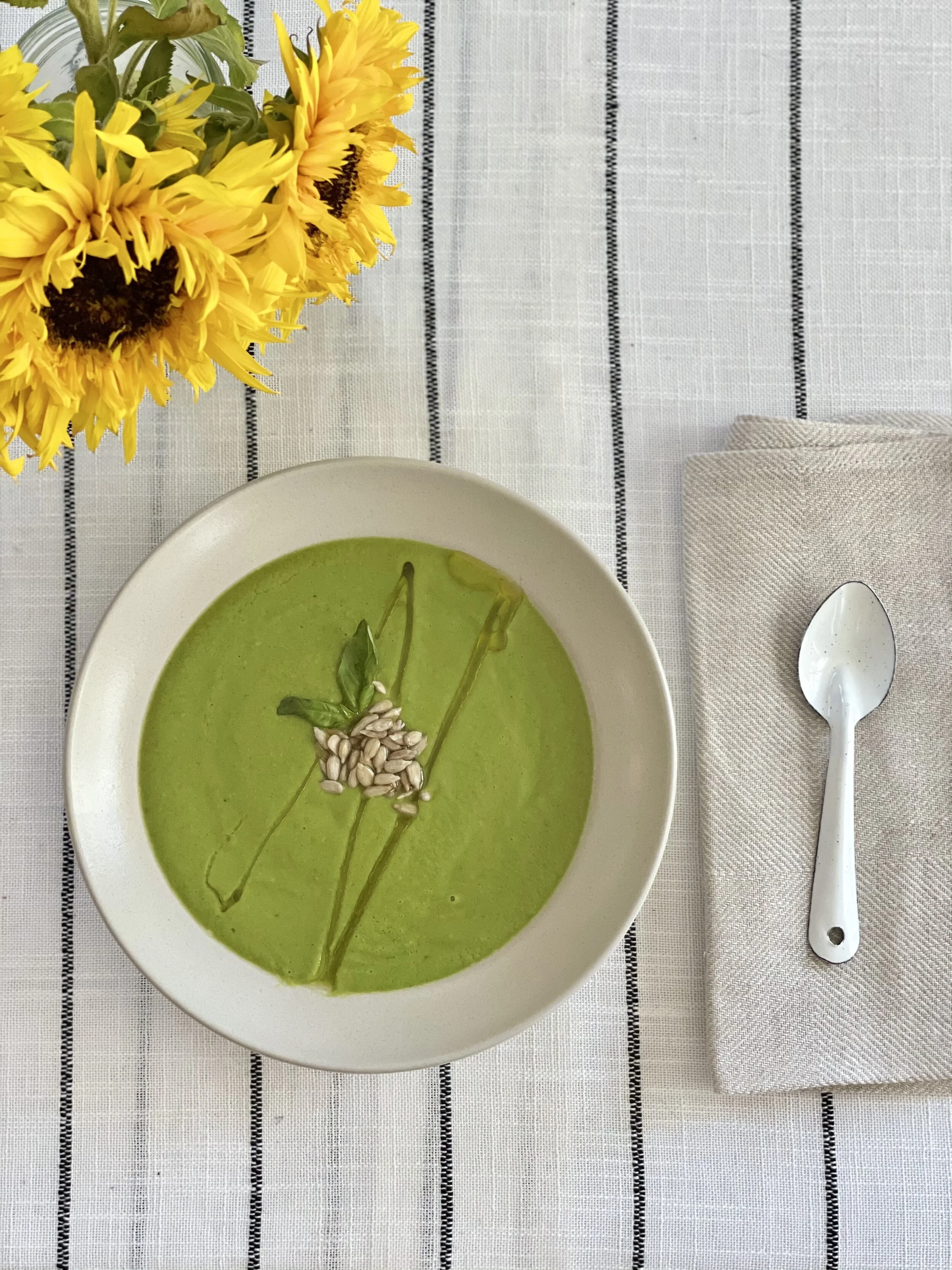 ZUCCHINI SUNFLOWER SOUP