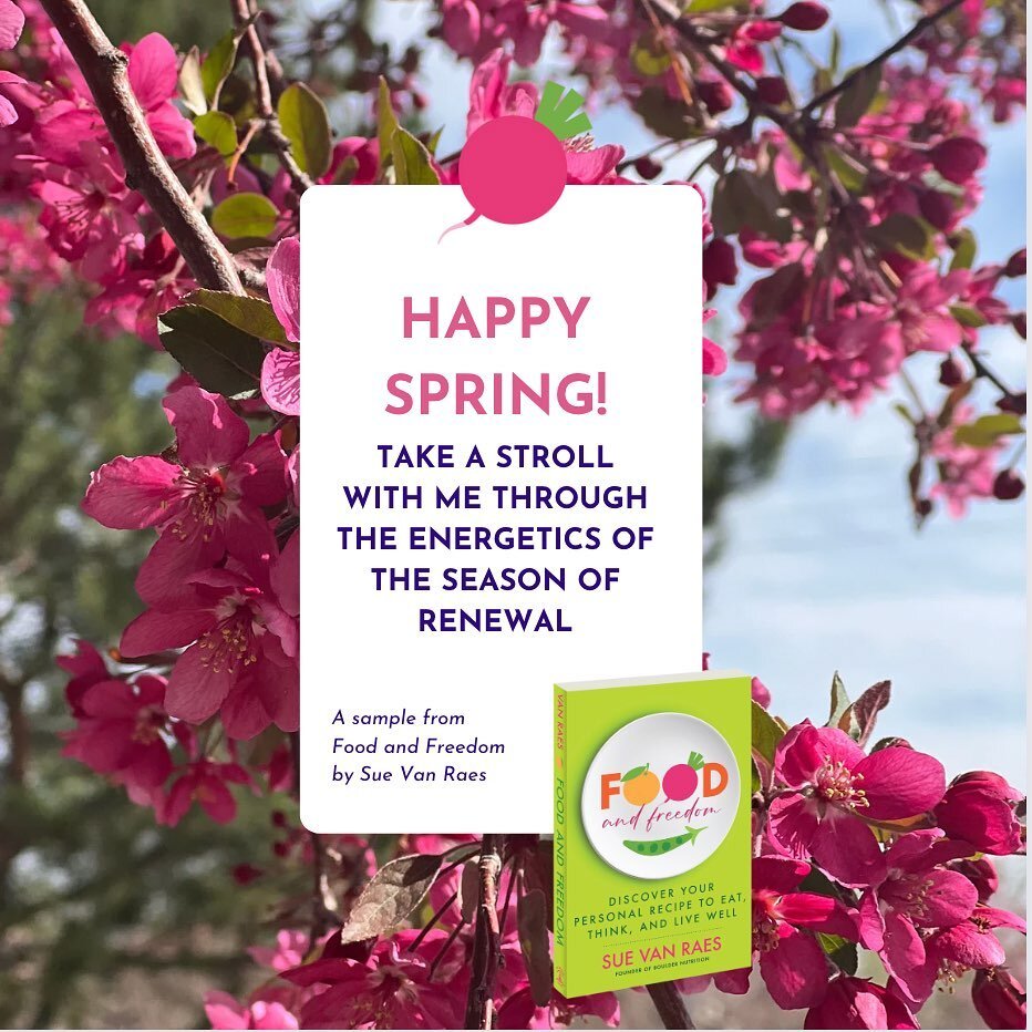 🌷HAPPY SPRING 

Every season is a rite of passage &mdash; a transformation of our emotions, a shift in our vitality, and a calling for subtle adjustments in how we nourish ourselves. 

Nearly five thousand years ago, practitioners of traditional med