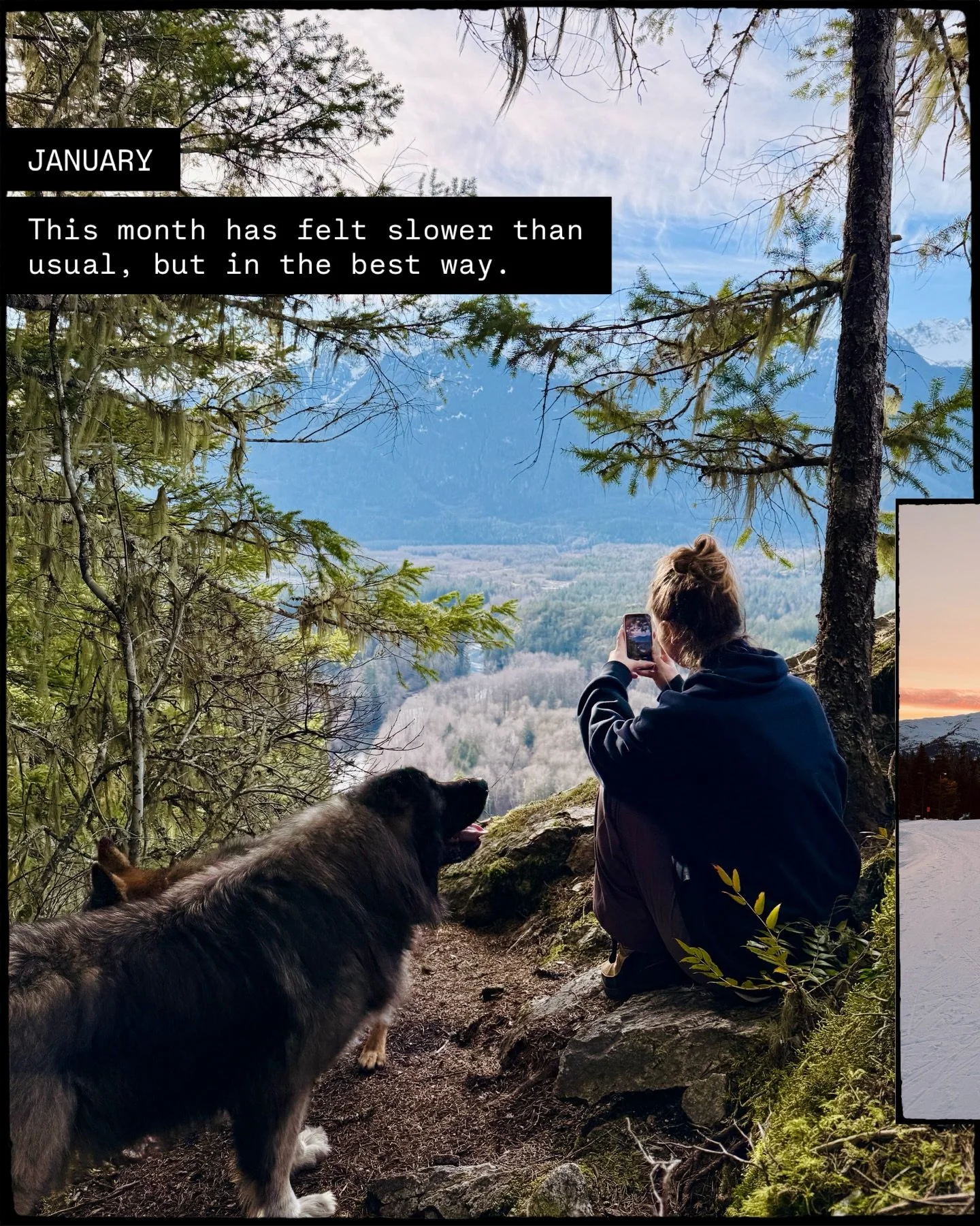 January has been a quiet reset.

My sister being here has shifted something for me. Life has felt lighter, less rushed, and more connected &ndash; not because anything big changed, but because I let myself slow down and enjoy what was already around 