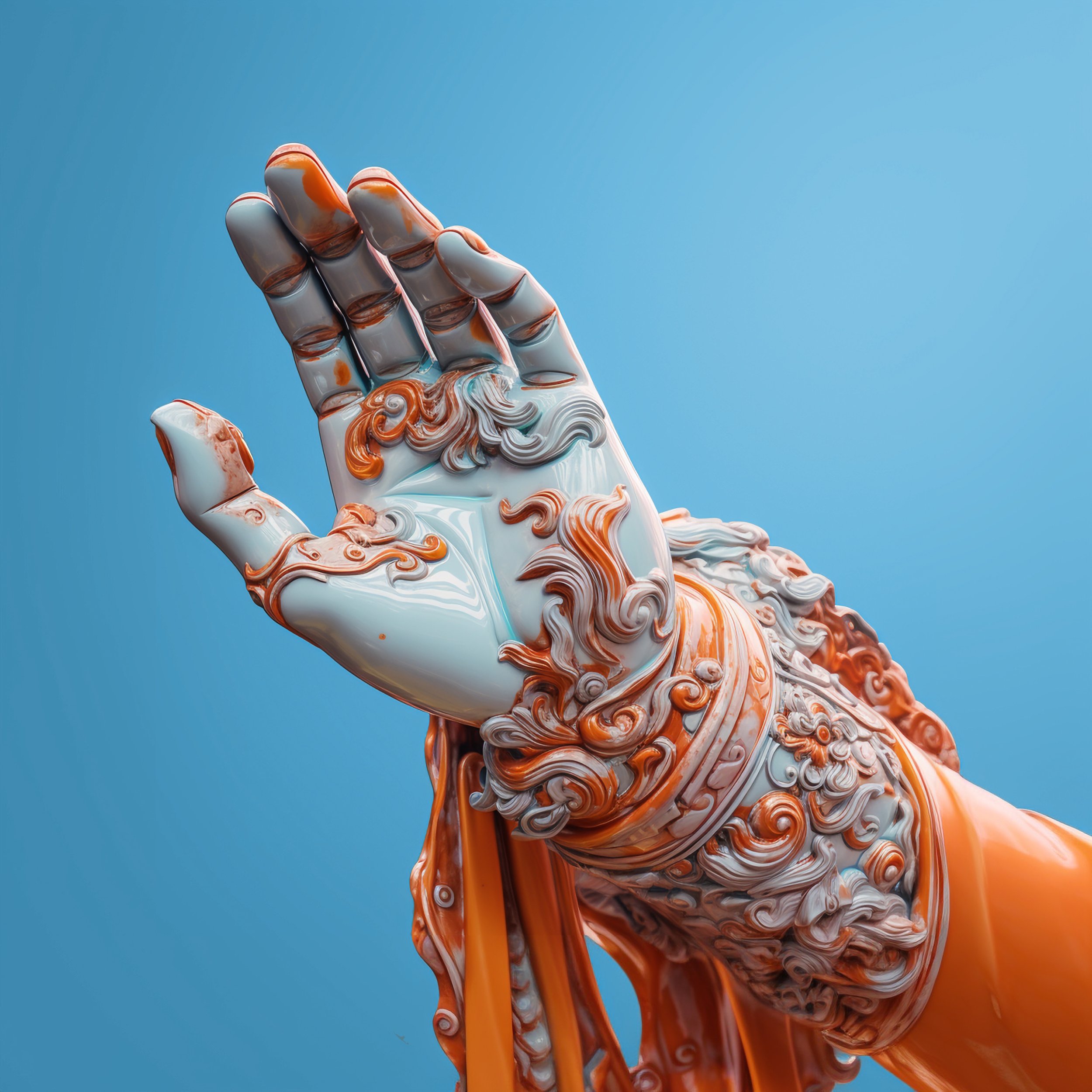Big Hand, a metaphor of the invisible force.