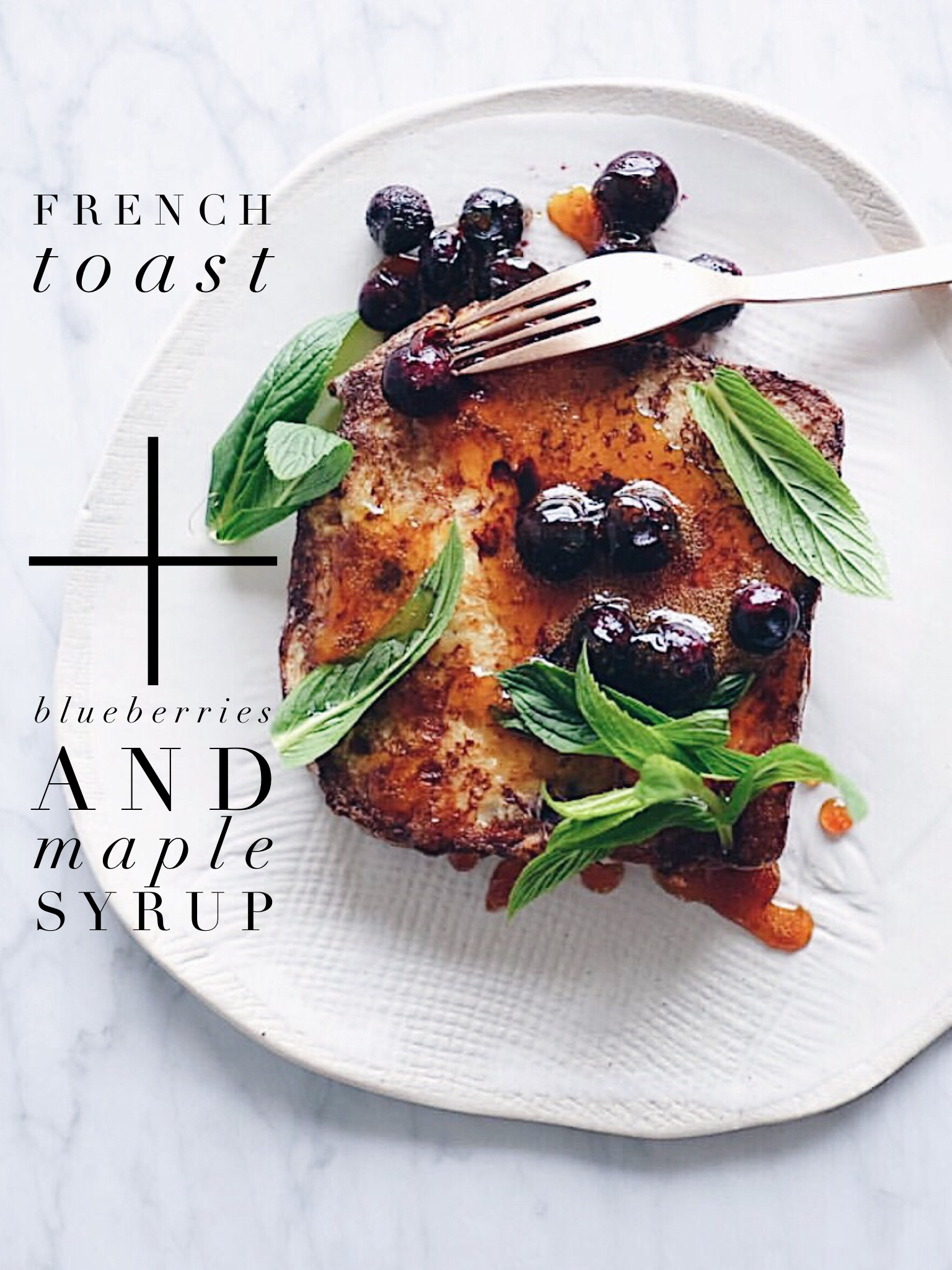 french toast with maple syrup blueberries