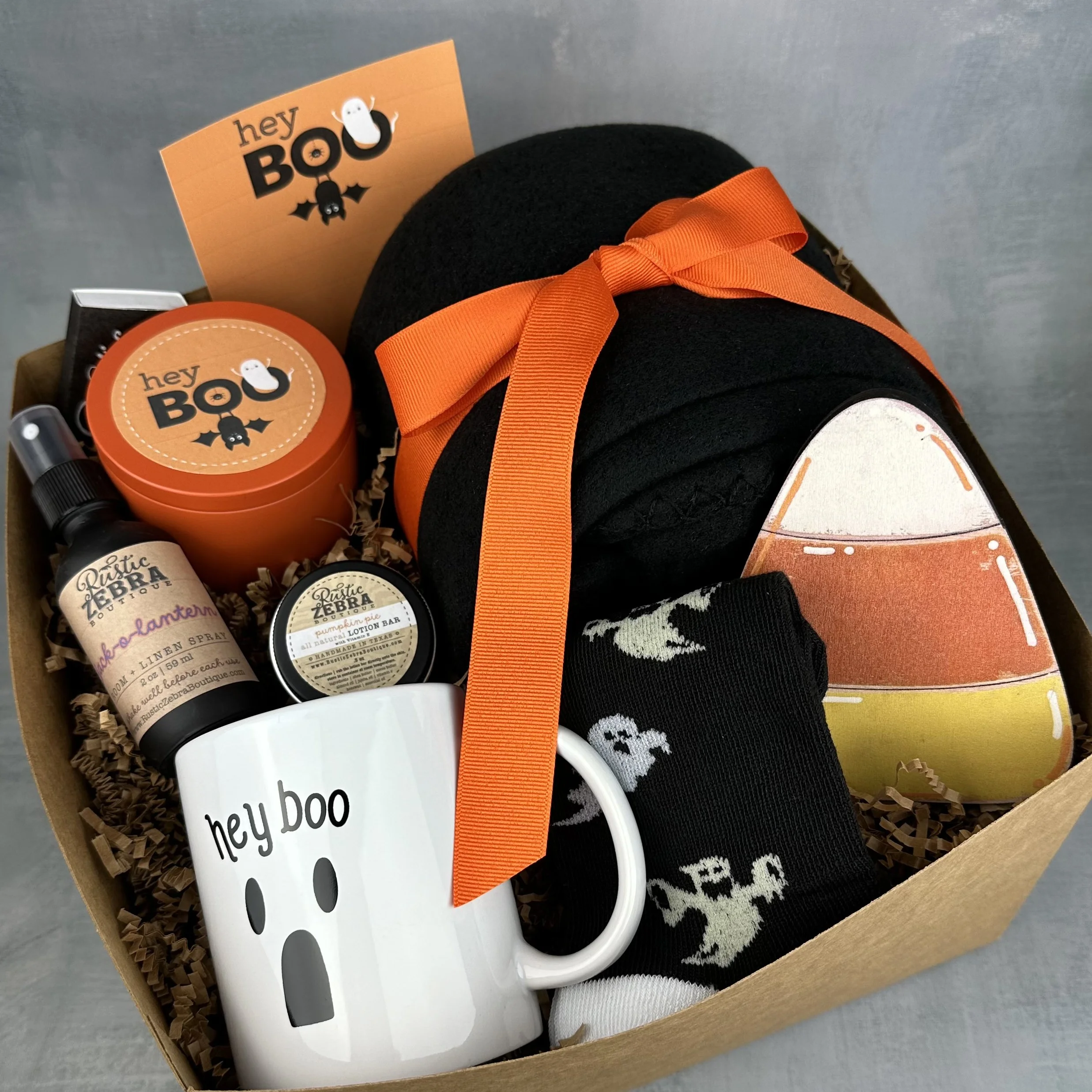 HEY BOO Large Halloween Gift Box