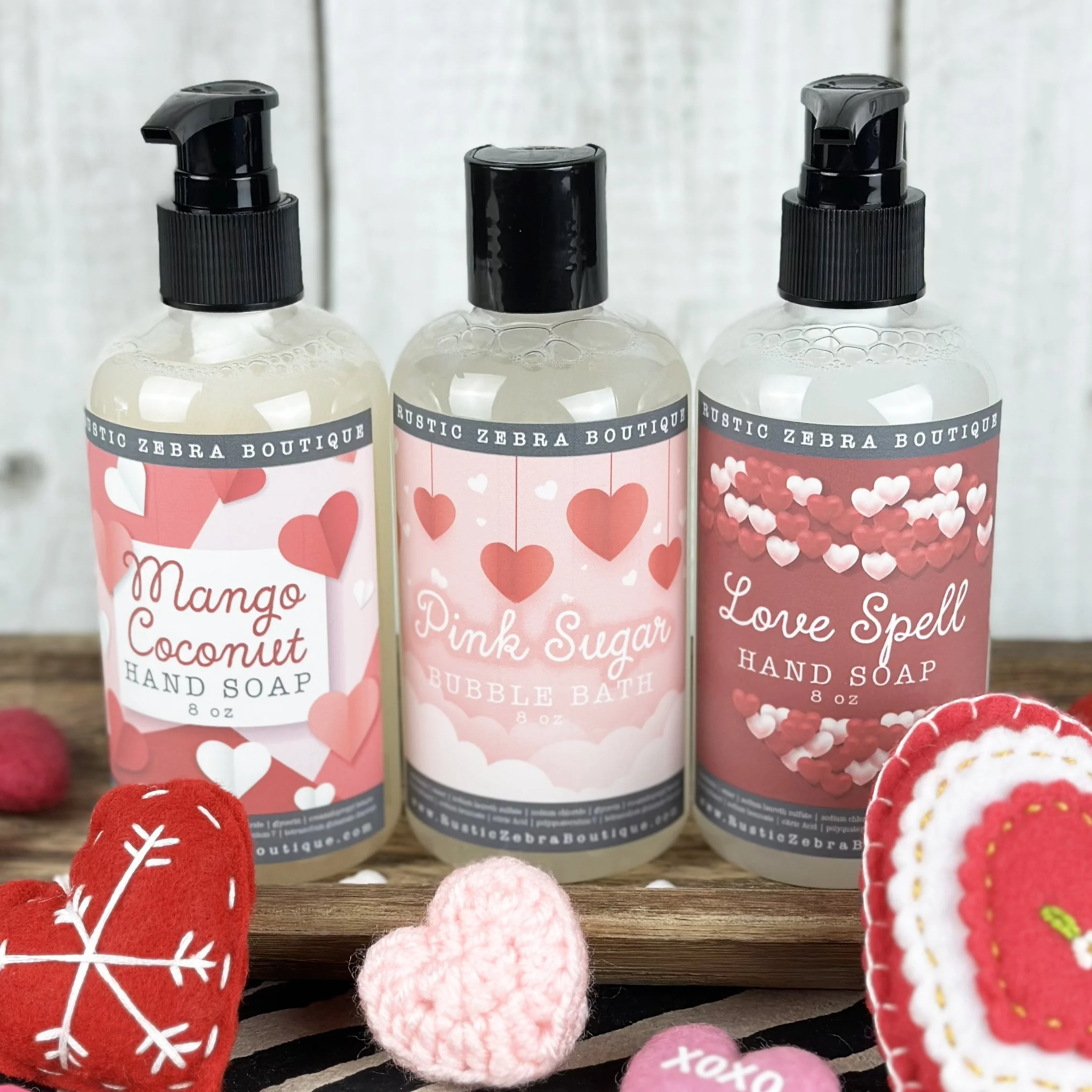 Valentine Hand Soap + Bubble Bath