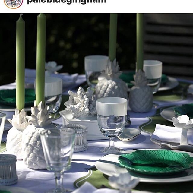 Thank you to @palebluegingham for showcasing our ceramic pineapples on her beautiful tables. We&rsquo;ve got some gorgeous new stock that we can&rsquo;t wait to show you when we open the shop. Hopefully lots of inspiration to take home with you. Thes