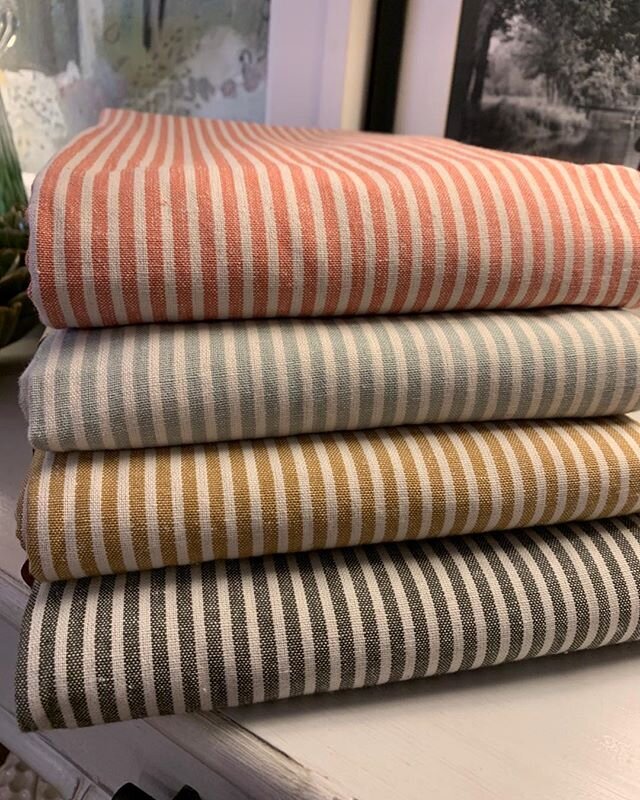 Ticking tablecloths.... which is your favourite? &pound;52.50 and measure 240x150cm. #georgeclarkstockbridge