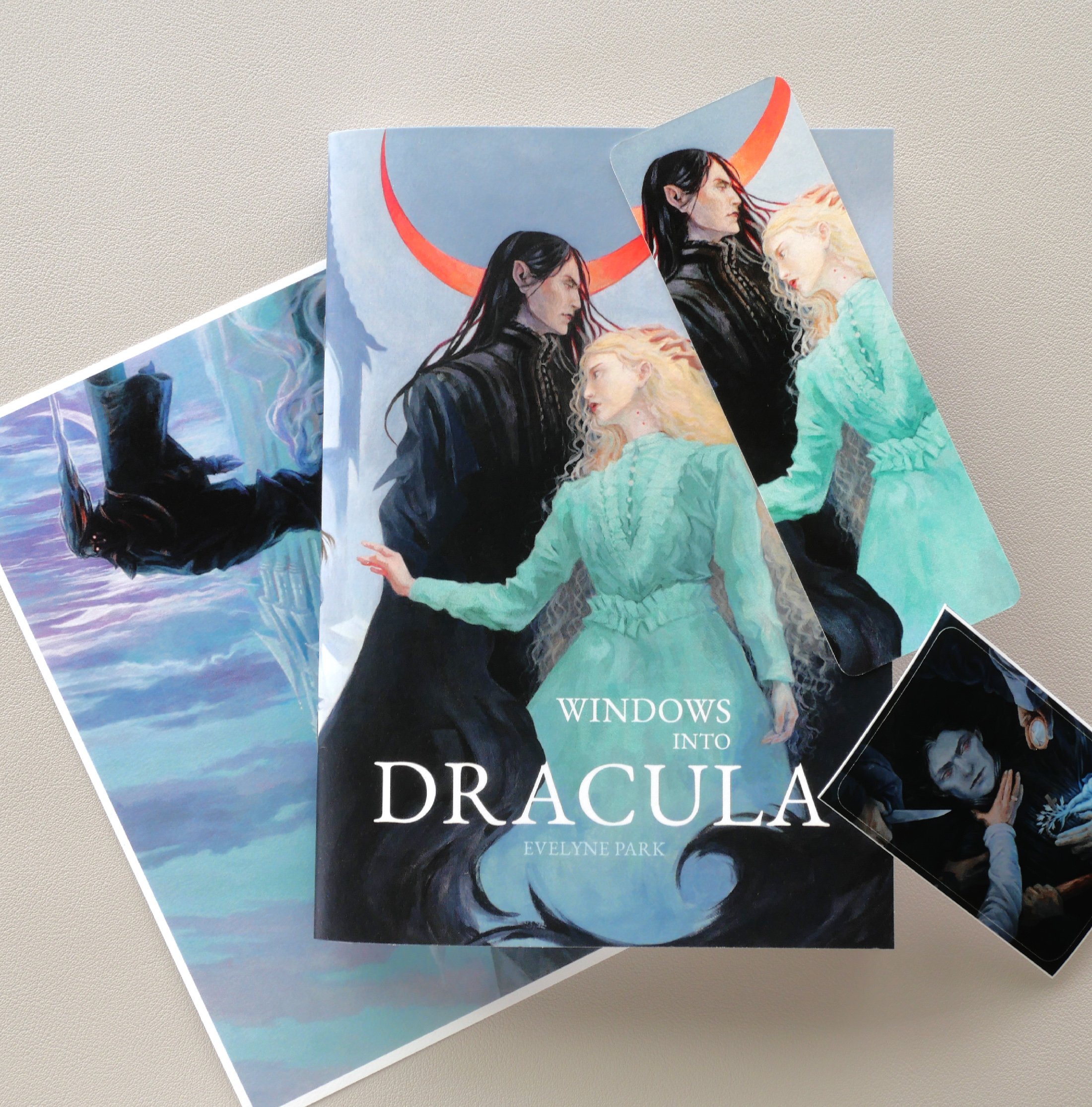 Dracula art zine, illustrations inspired by Bram Stoker's 