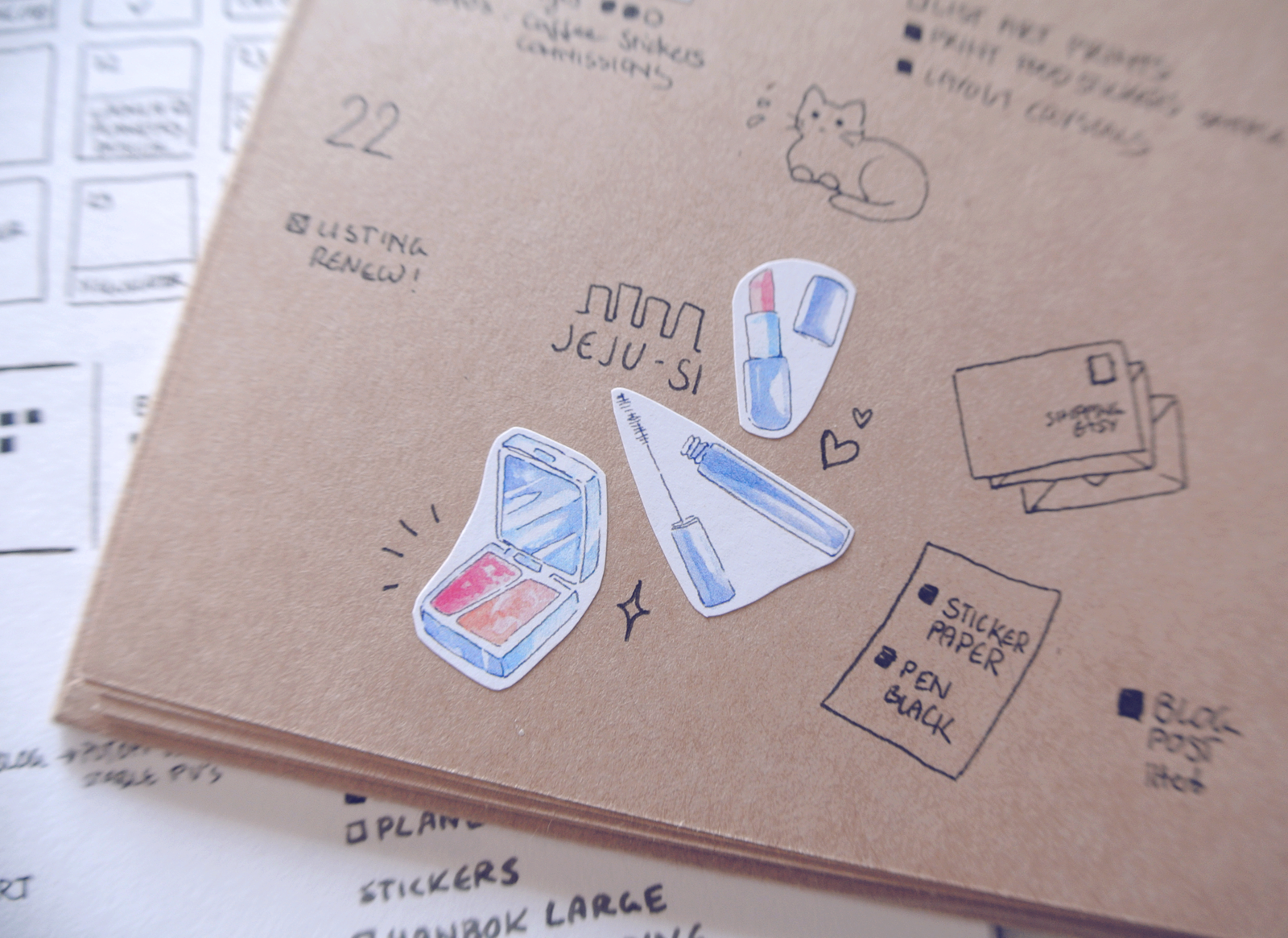 More sticker decorations. These fit well with free time - perfect to replace elaborate to-do lists.
