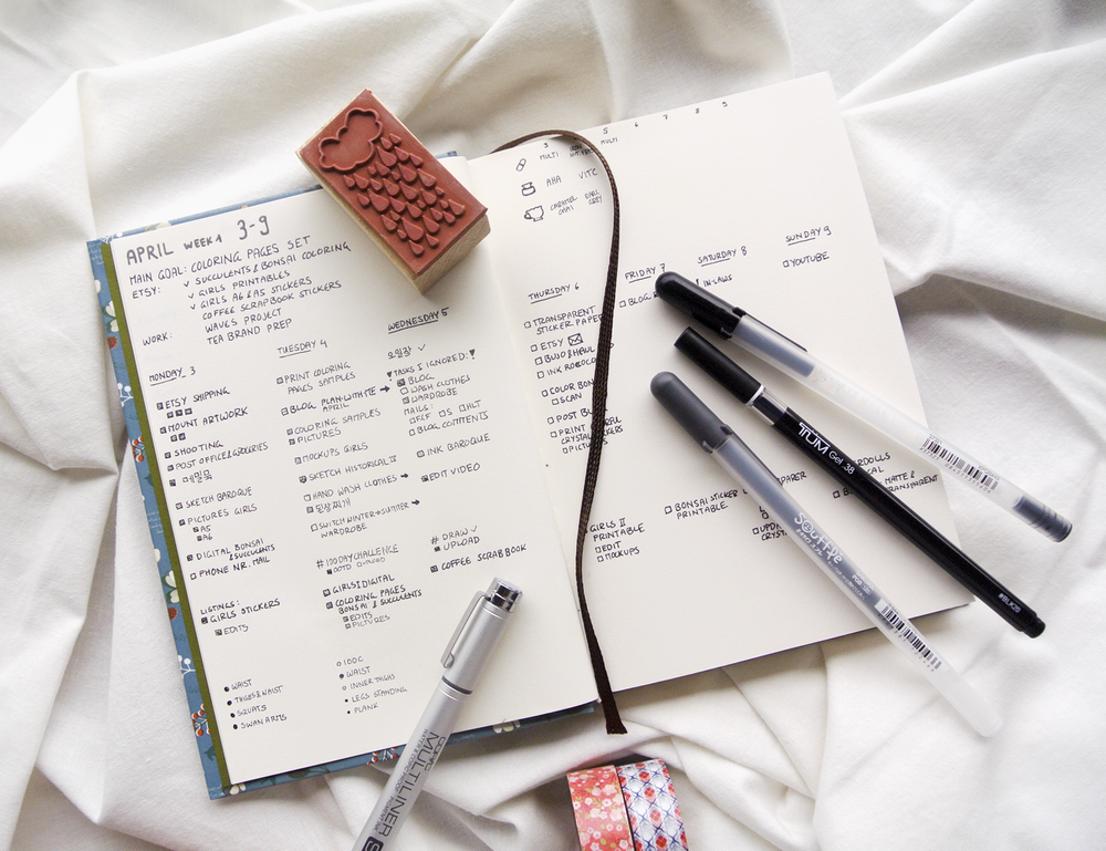 plan with me april korean stationery haul evydraws