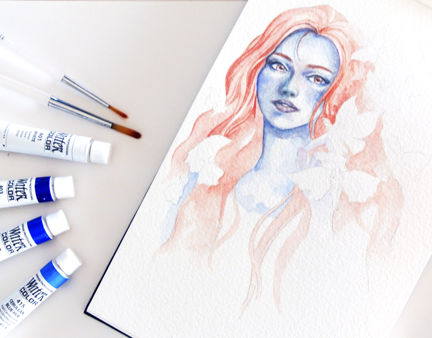 Sarai from 'Strange The Dreamer' - in my sketchbook.