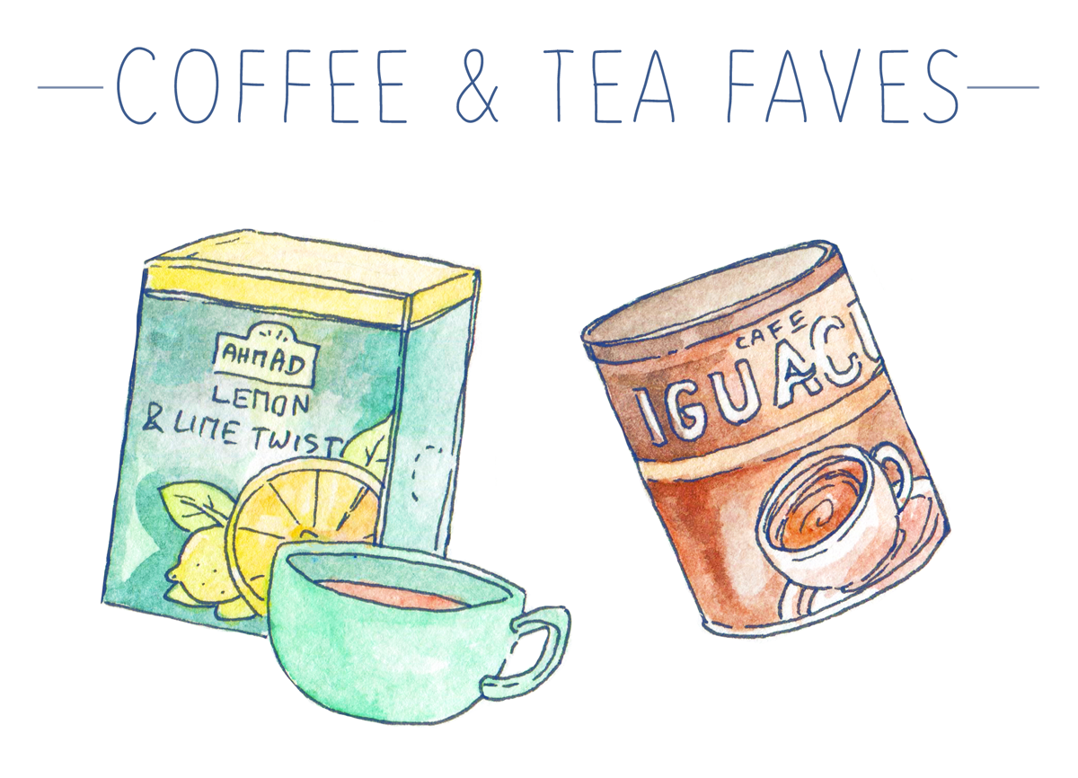 Delicious, luxurious tea and coffee favorites... Who thought that instant coffee couldn't taste great? My favorites are illustrated and up on the blog!