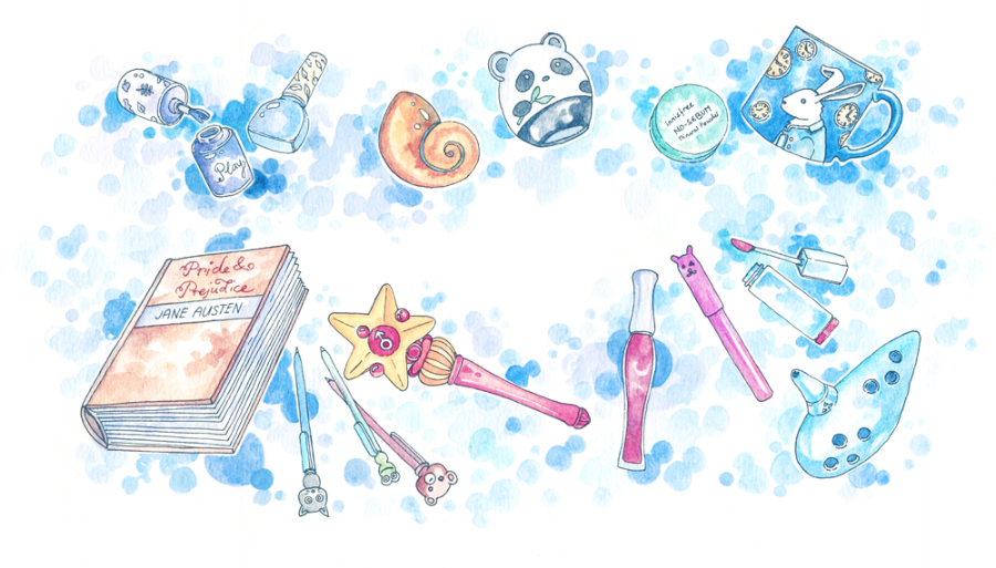 The old header illustration - kept quite simple and with toned-down, cool colors. The new blog banner is warm-toned, brighter and more whimsical.