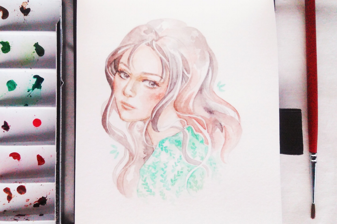 Portrait drawing practice in my sketchbook as part of #The100DayProject.